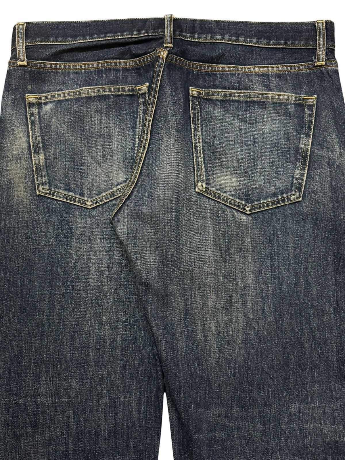Uniqlo Vintage Y2K Japanese Uniqlo Blue Faded Wash Distress Loose Size US 34 / EU 50 - 5 Thumbnail
