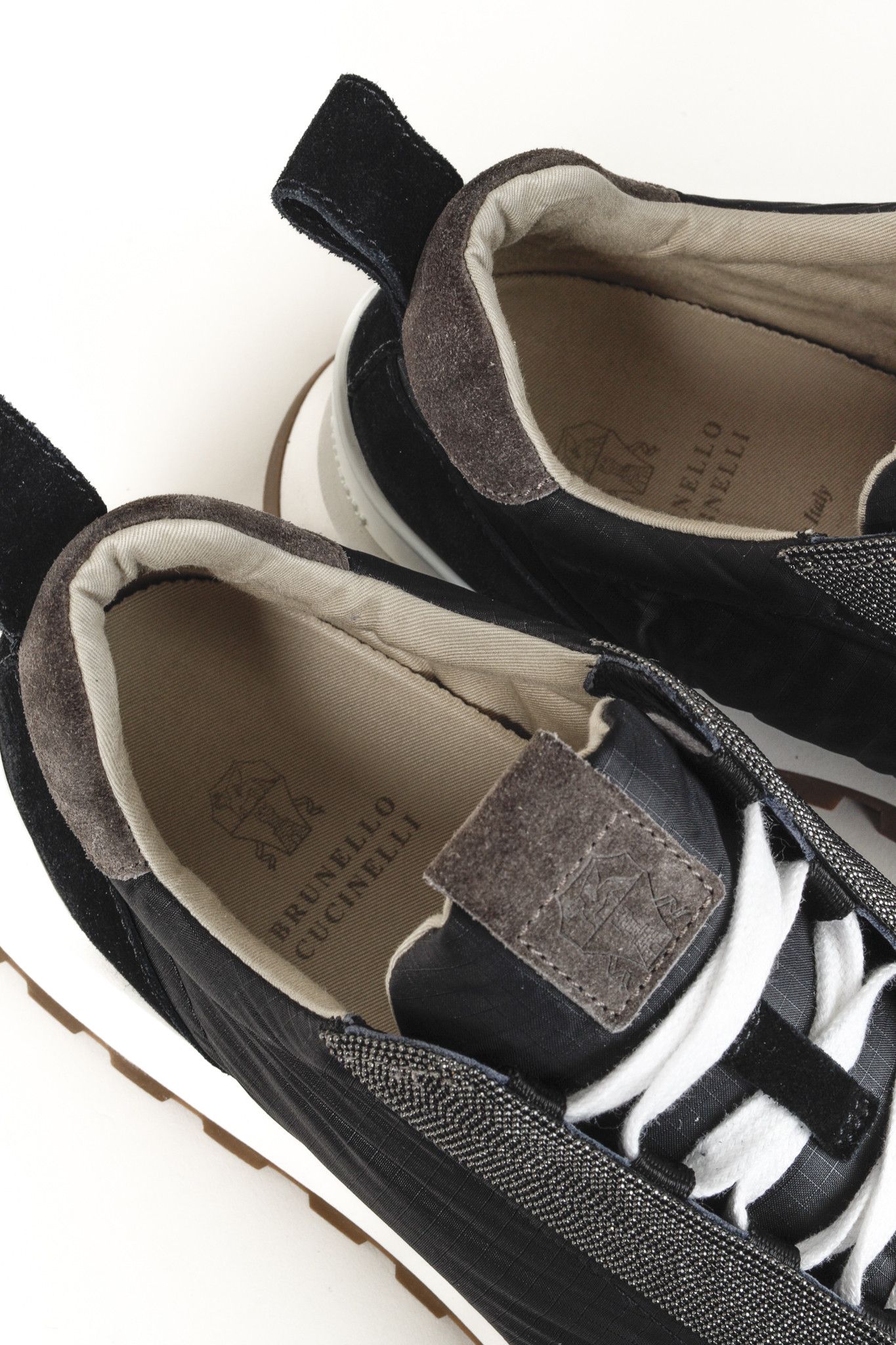 Brunello Cucinelli Brunello Cucinelli Black Sport Nylon Monili Sneakers Size US 7 / IT 37 - 11 Thumbnail