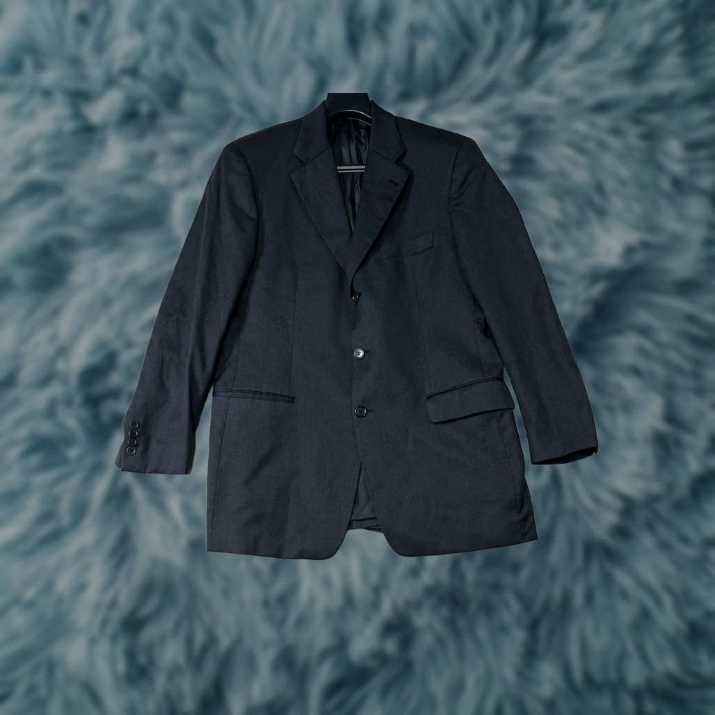 Hugo Boss VINTAGE Hugo Boss Blazer Jacket 40R Wool Black USA Men Suit Coat 100% Wool Size 40R - 1 Thumbnail