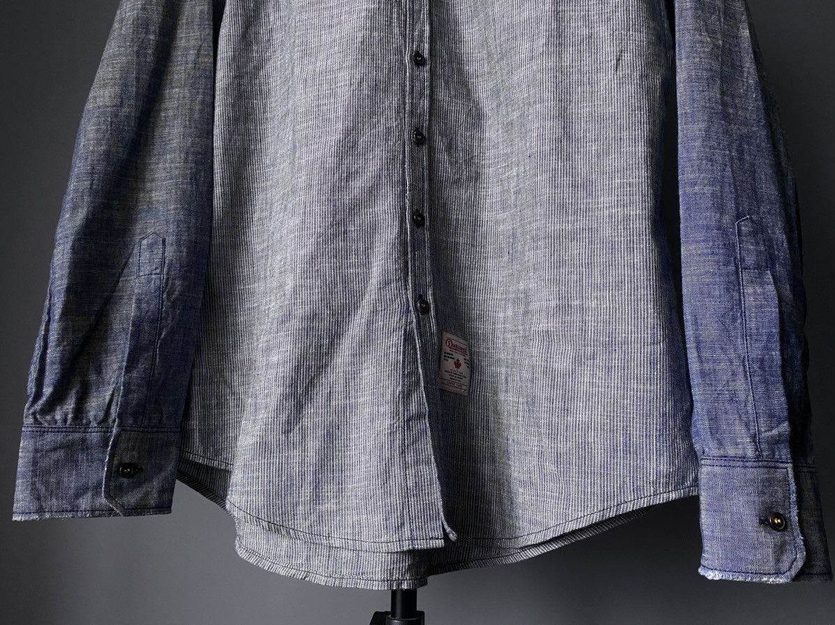 Dsquared2 Dsquared2 2012 Distressed Denim Shirt with Pocket Patch Logo Size US M / EU 48-50 / 2 - 12 Thumbnail