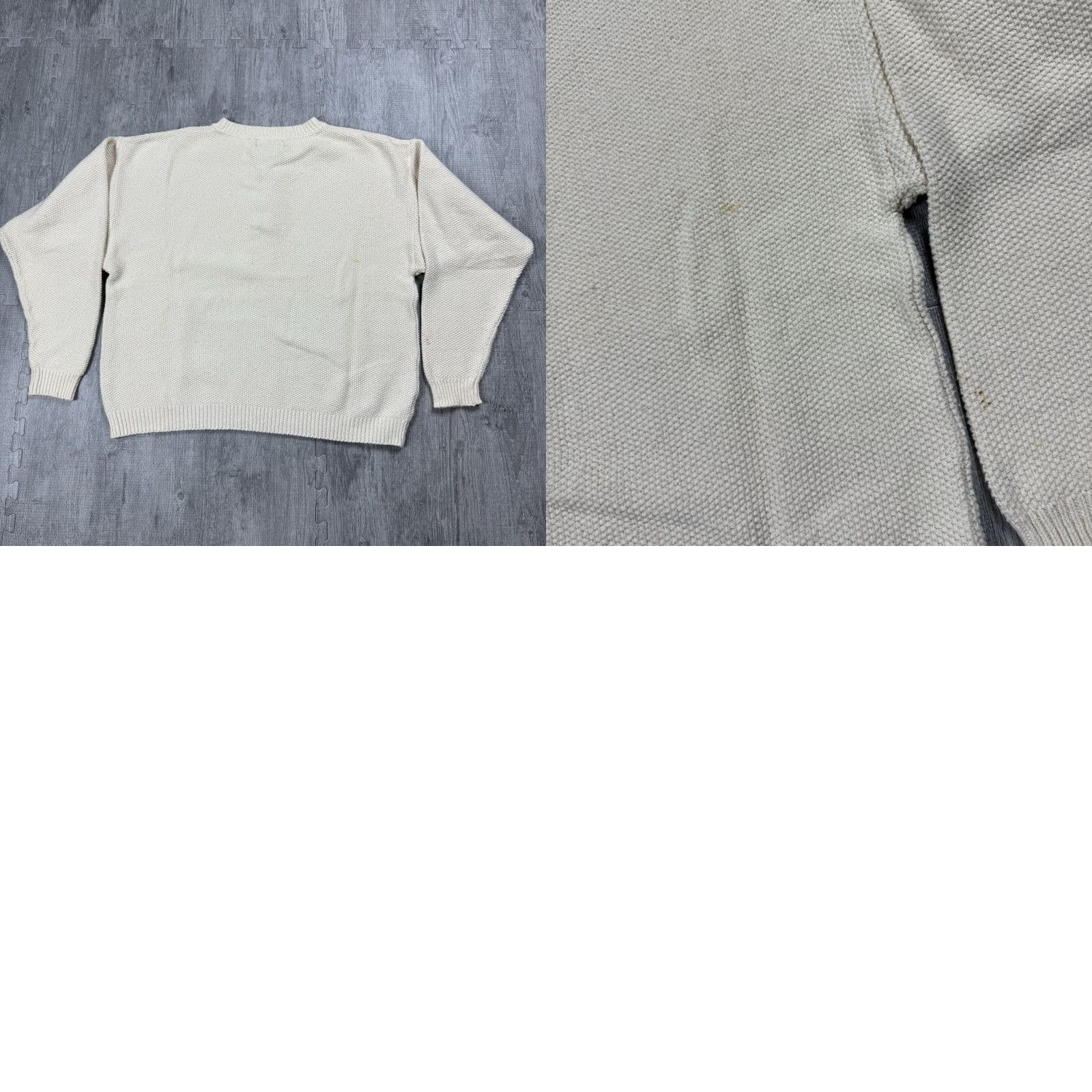 Eddie Bauer VINTAGE Eddie Bauer Waffle Knit Henley Sweater XL Ivory Men All Seasons Classic Pullover Size US XL / EU 56 / 4 - 8 Thumbnail