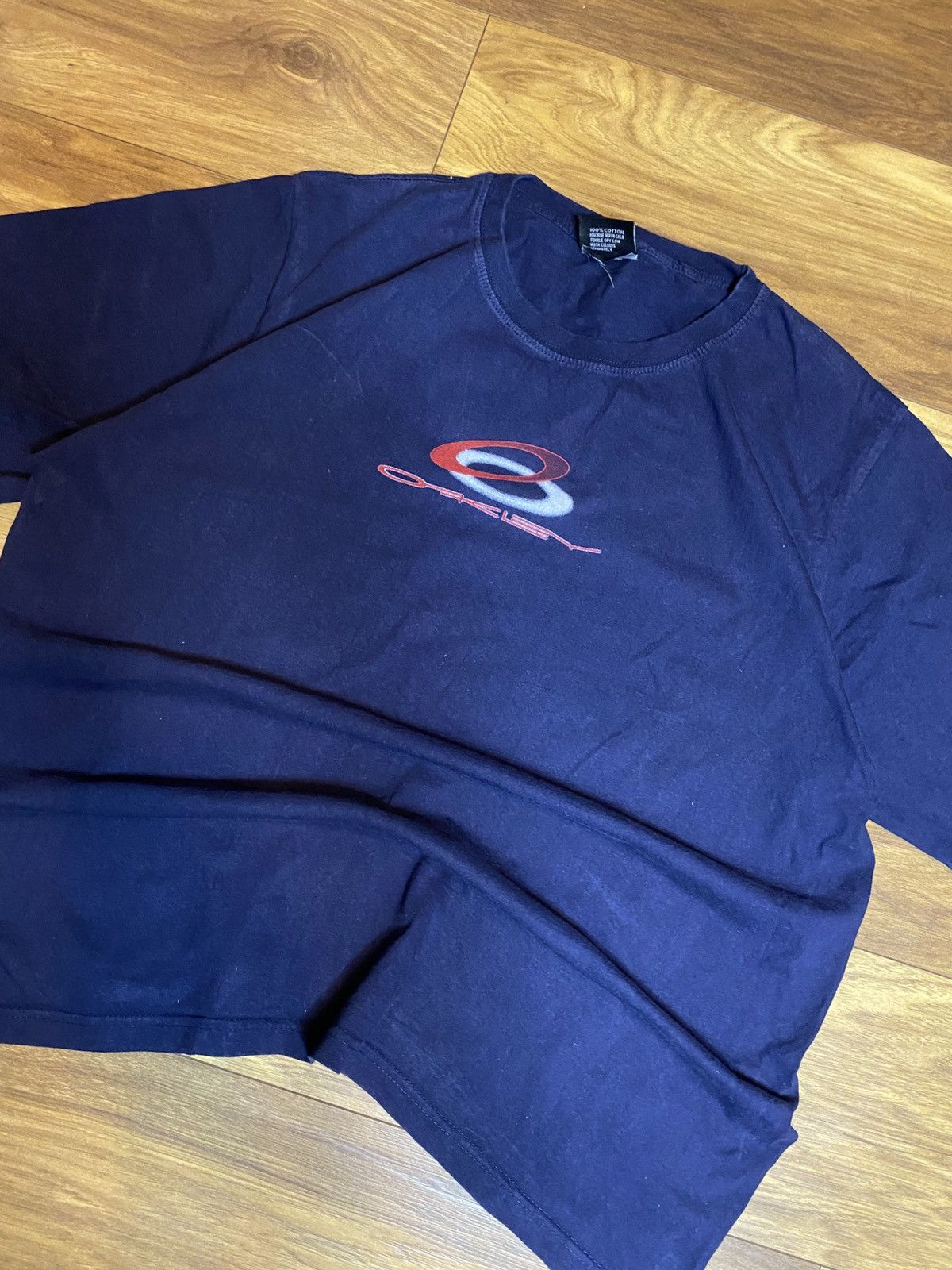 Oakley Vintage T-Shirt 3D Centr Logo Boxy Fit ,Y2k,USA,Hype Size US XL / EU 56 / 4 - 3 Thumbnail