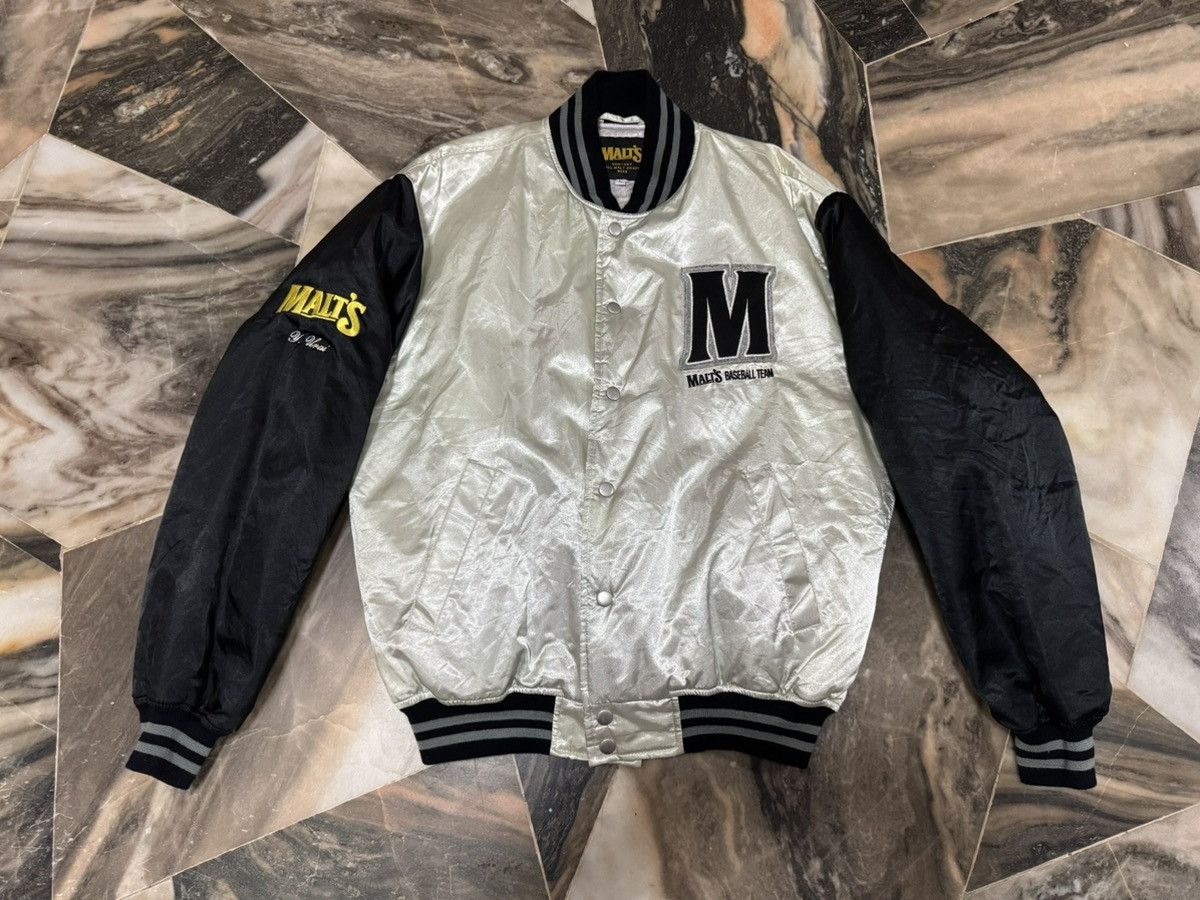 Japanese Brand Japan JDM Suntory Malts Baseball Team Stadium Varsity Jacket Size US L / EU 52-54 / 3 - 2 Thumbnail