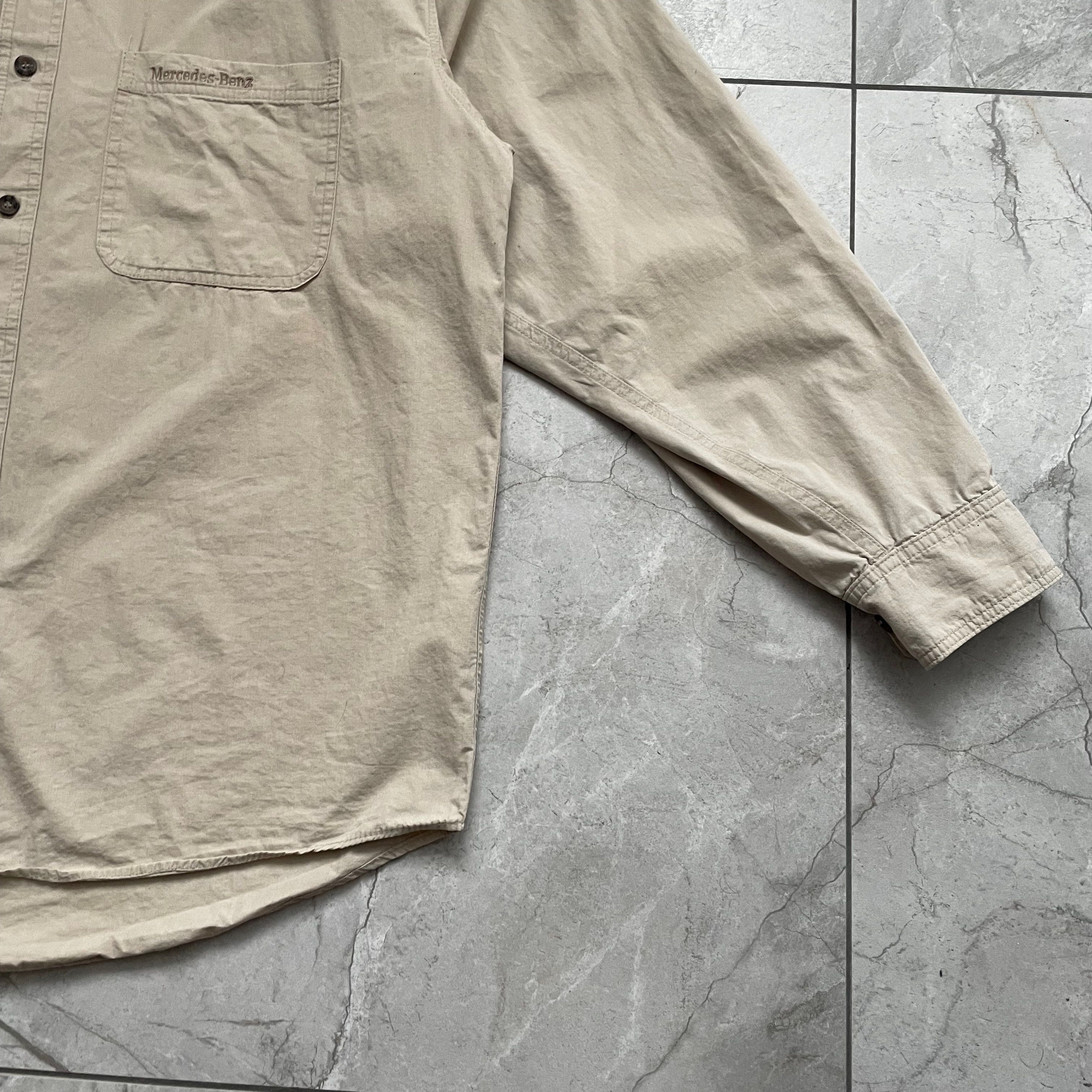 Mercedes-Benz Mercedes-Benz Beige Button Up Shirt Size M Size US M / EU 48-50 / 2 - 4 Thumbnail