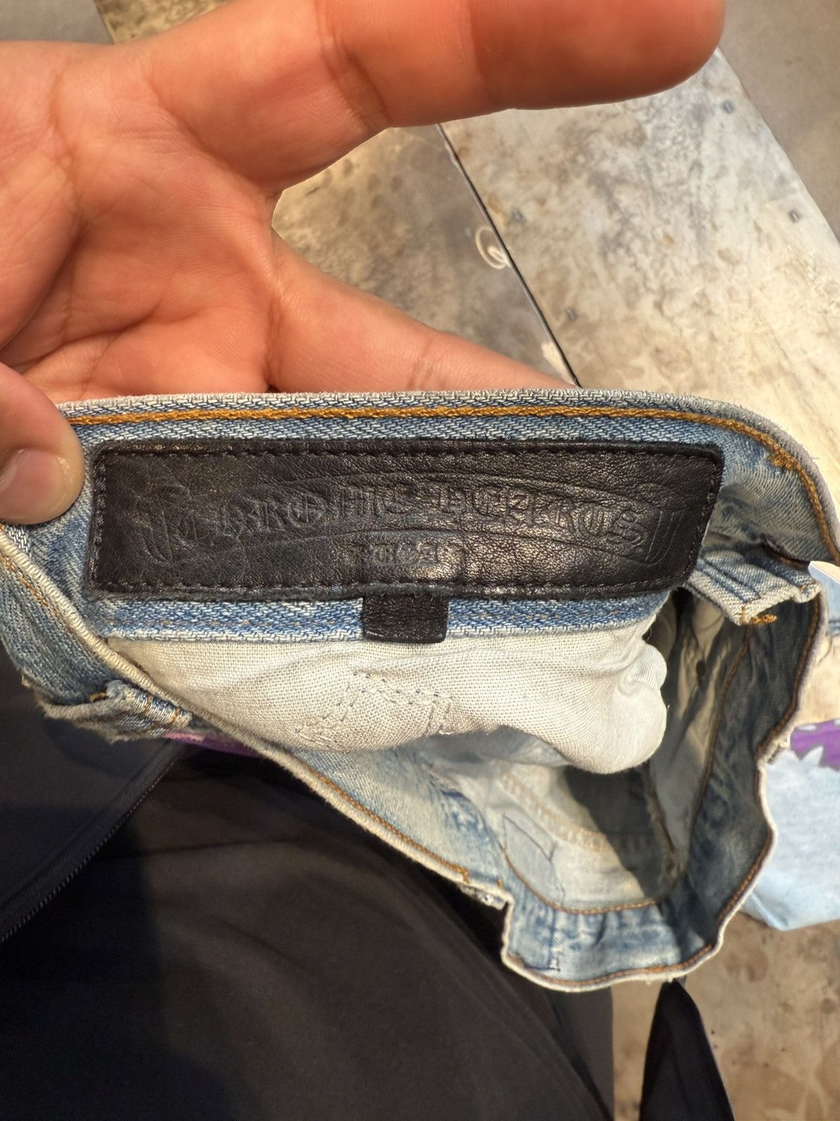 Chrome Hearts Chrome Hearts Purple Cross Patch Blue Jeans Levi’s Denim Size US 34 / EU 50 - 5 Thumbnail