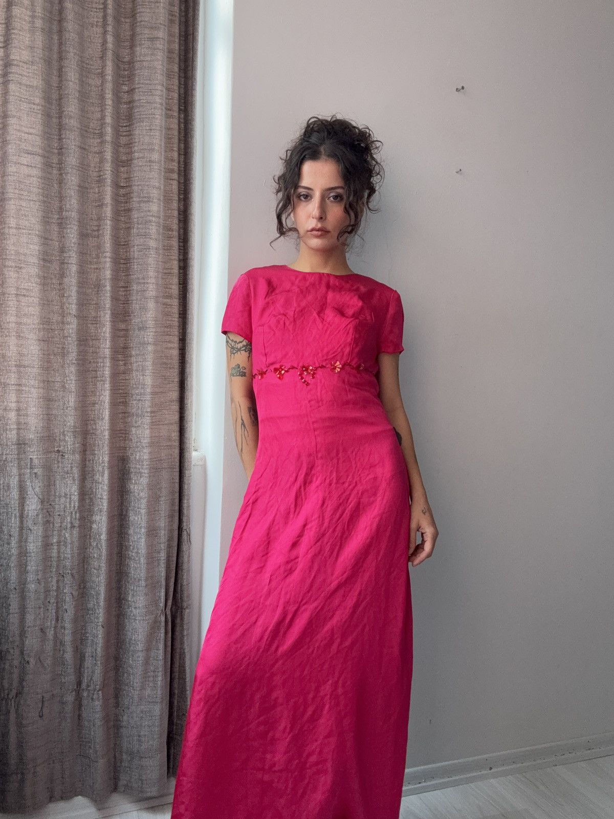 Vintage Vintage silk dress Size S / US 4 / IT 40 - 1 Thumbnail