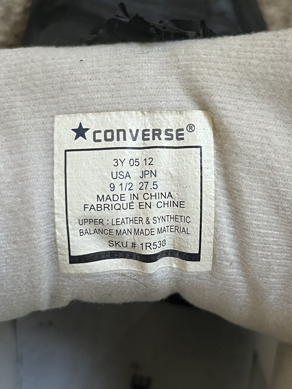 Converse × Japanese Brand × Number (N)ine Number nine converse Size US 9.5 / EU 42-43 - 5 Thumbnail
