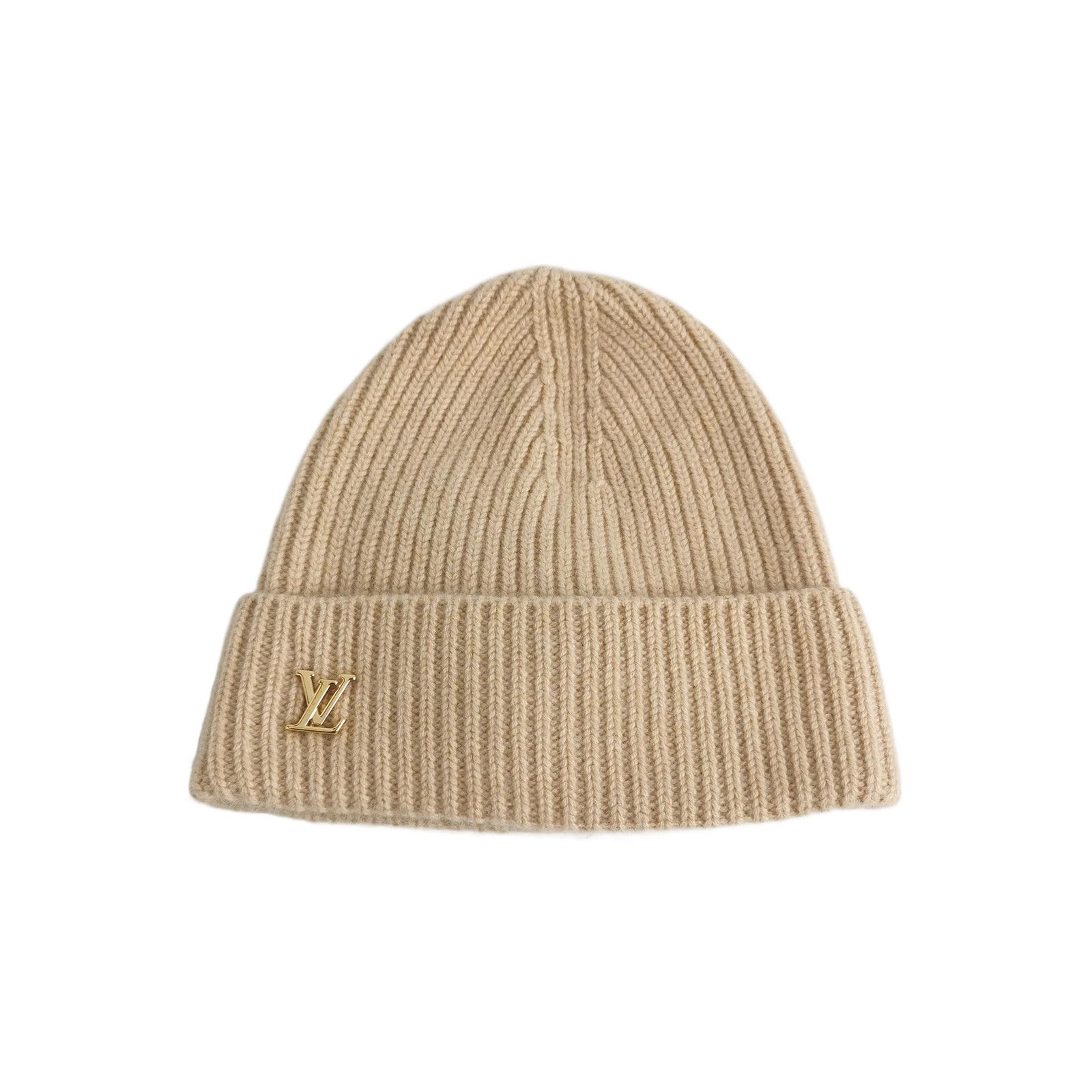 Louis Vuitton Louis Vuitton Cashmere LV Logo Beanie One Size Size ONE SIZE - 1 Thumbnail