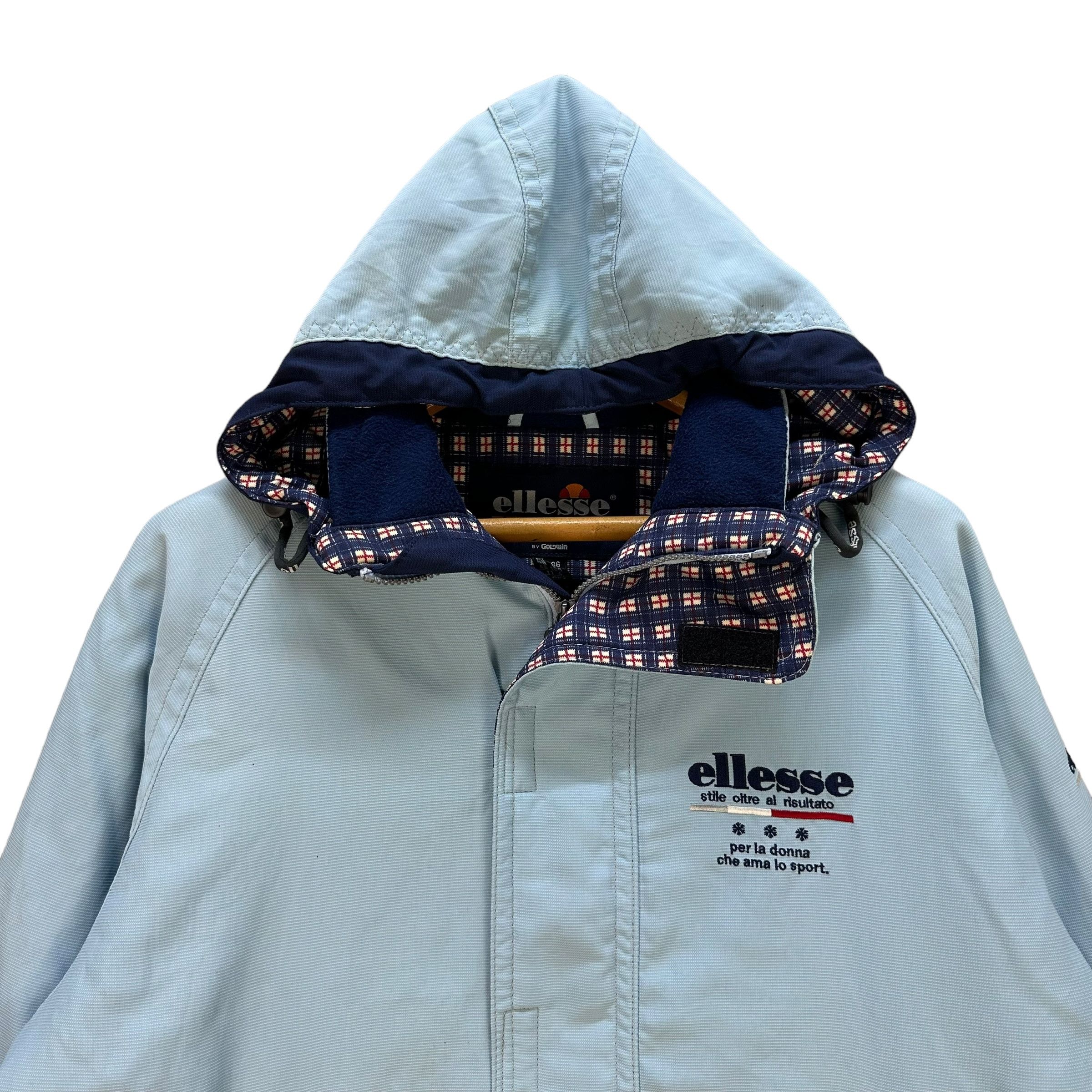 Ellesse Vintage ELLESSE Light Blue Hooded Ski Jacket #A42-0961 Size US L / EU 52-54 / 3 - 2 Thumbnail