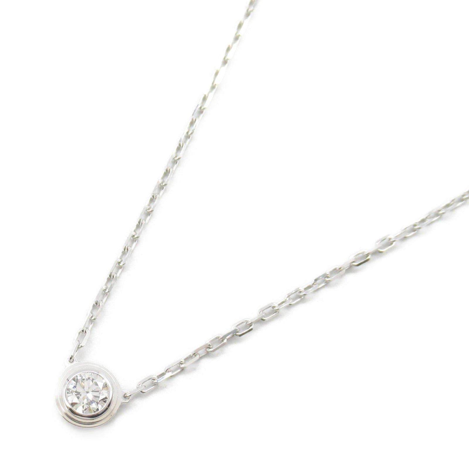 Cartier Cartier Damour Necklace Large K18Wg (White Gold) Diamond Clear Size ONE SIZE - 1 Thumbnail