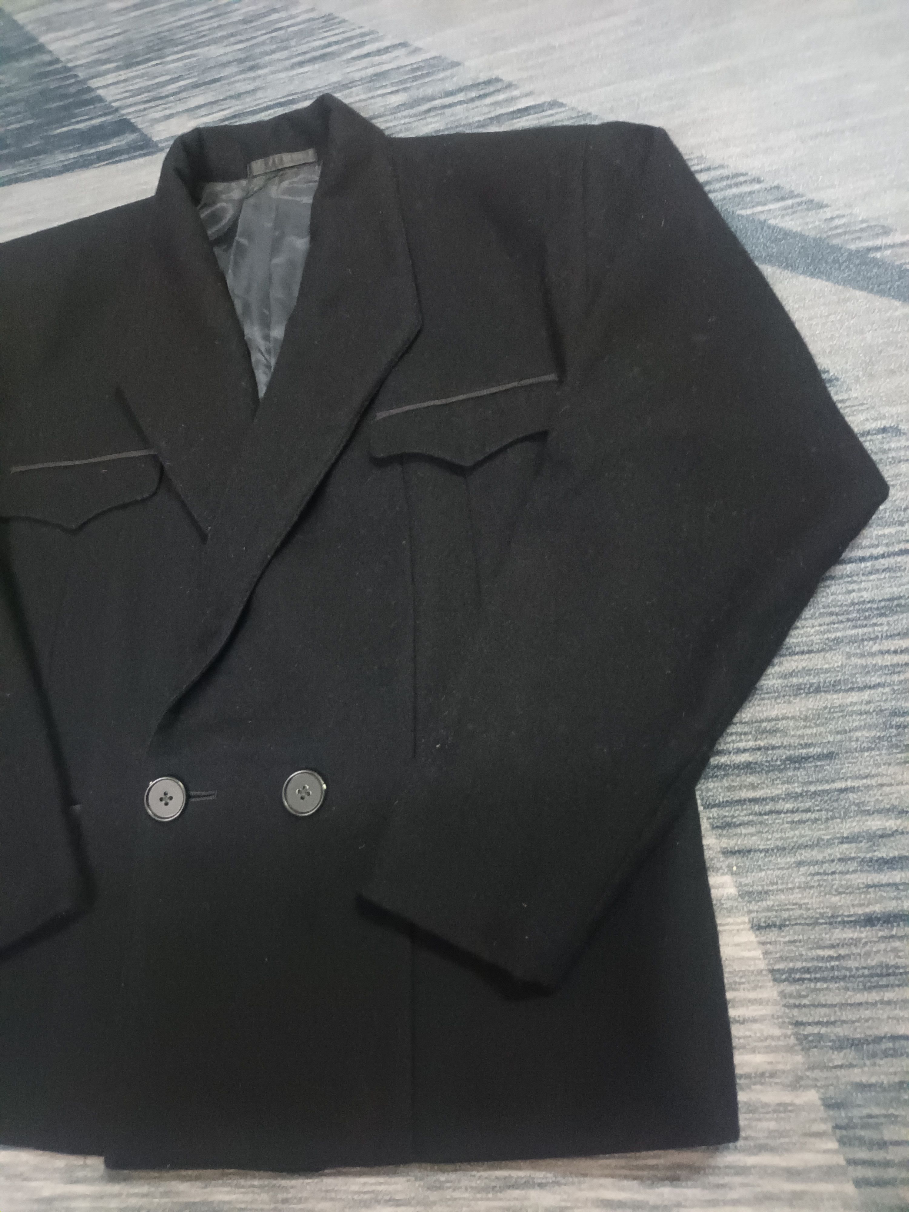 Yohji Yamamoto 🔥 Y'S YOHJI YAMAMOTO Black Jacket / Coat 🔥 Size S / US 4 / IT 40 - 7 Thumbnail