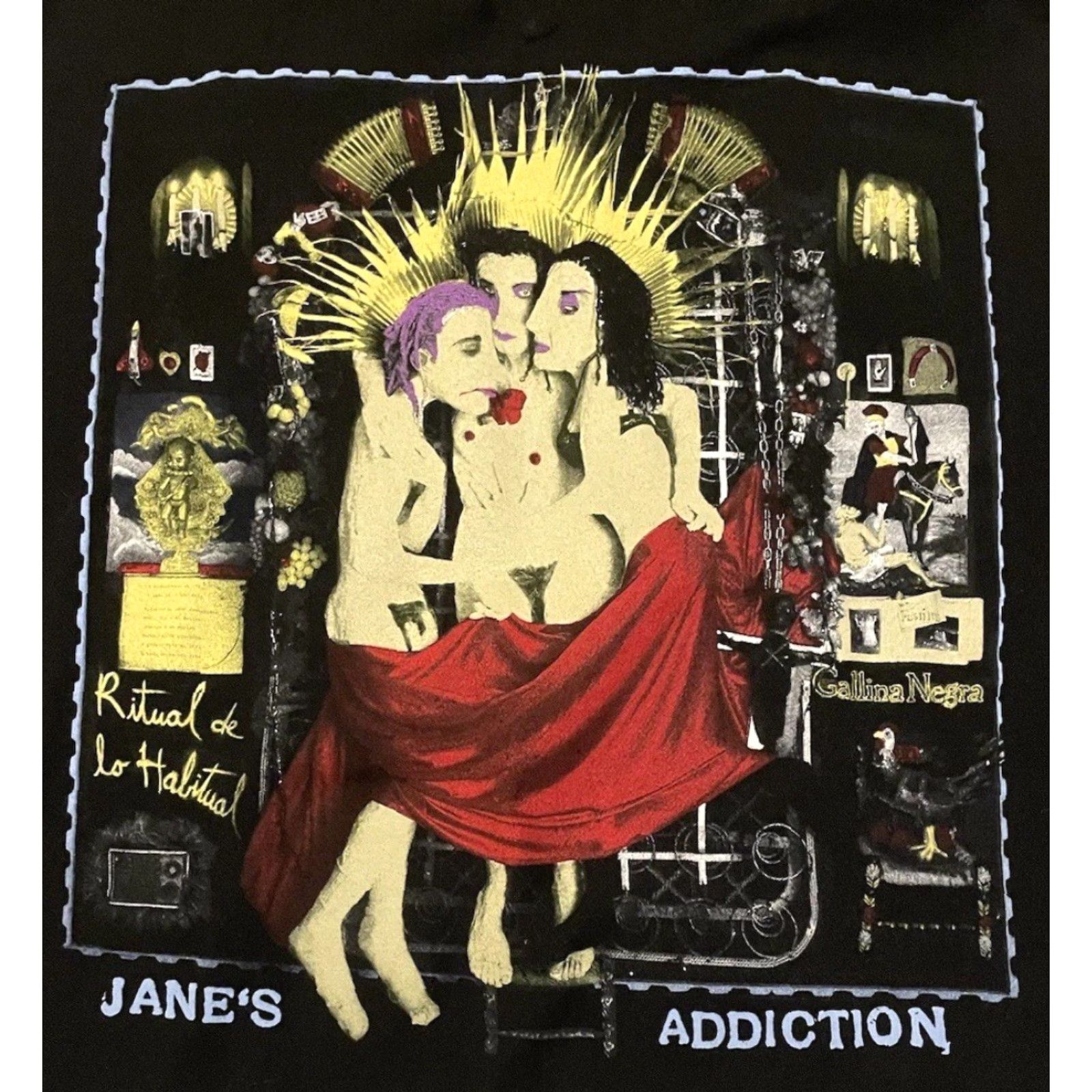 Vintage Janes Addiction 2022 Tour Distressed Cut Off Shirt M Band Concert Rock Grunge Y2K Mens T-Shirt Black Size US M / EU 48-50 / 2 - 3 Thumbnail