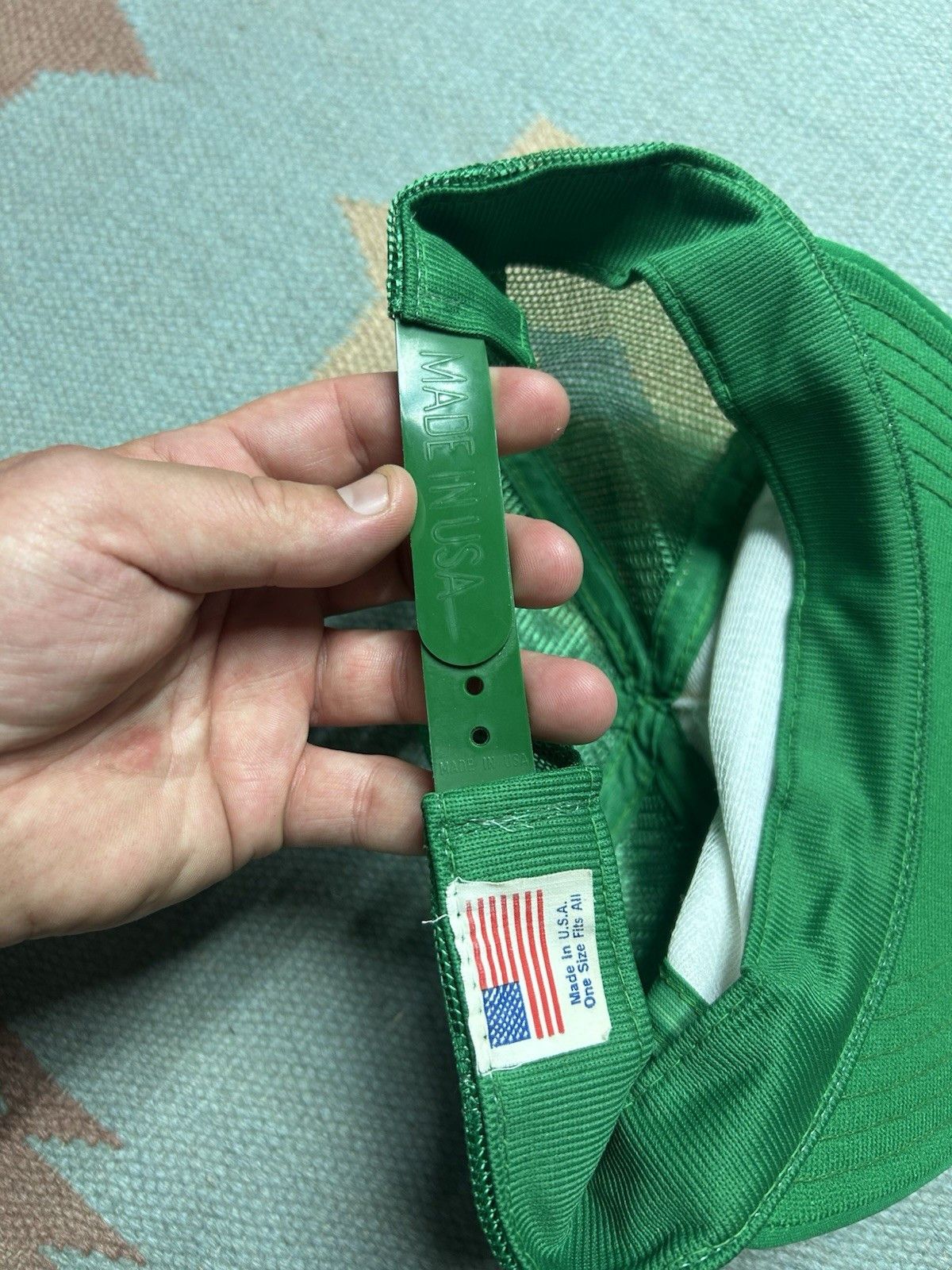 Vintage Vintage 80s trucker hat Essexville Lumber green white USA Size ONE SIZE - 7 Thumbnail