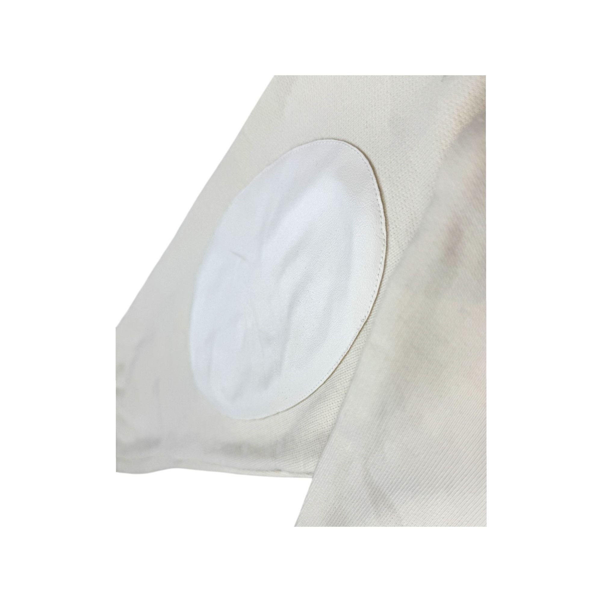 Maison Margiela ♚ Maison Margiela Cream Elbow Patch Sweater ♚ Size US M / EU 48-50 / 2 - 6 Thumbnail
