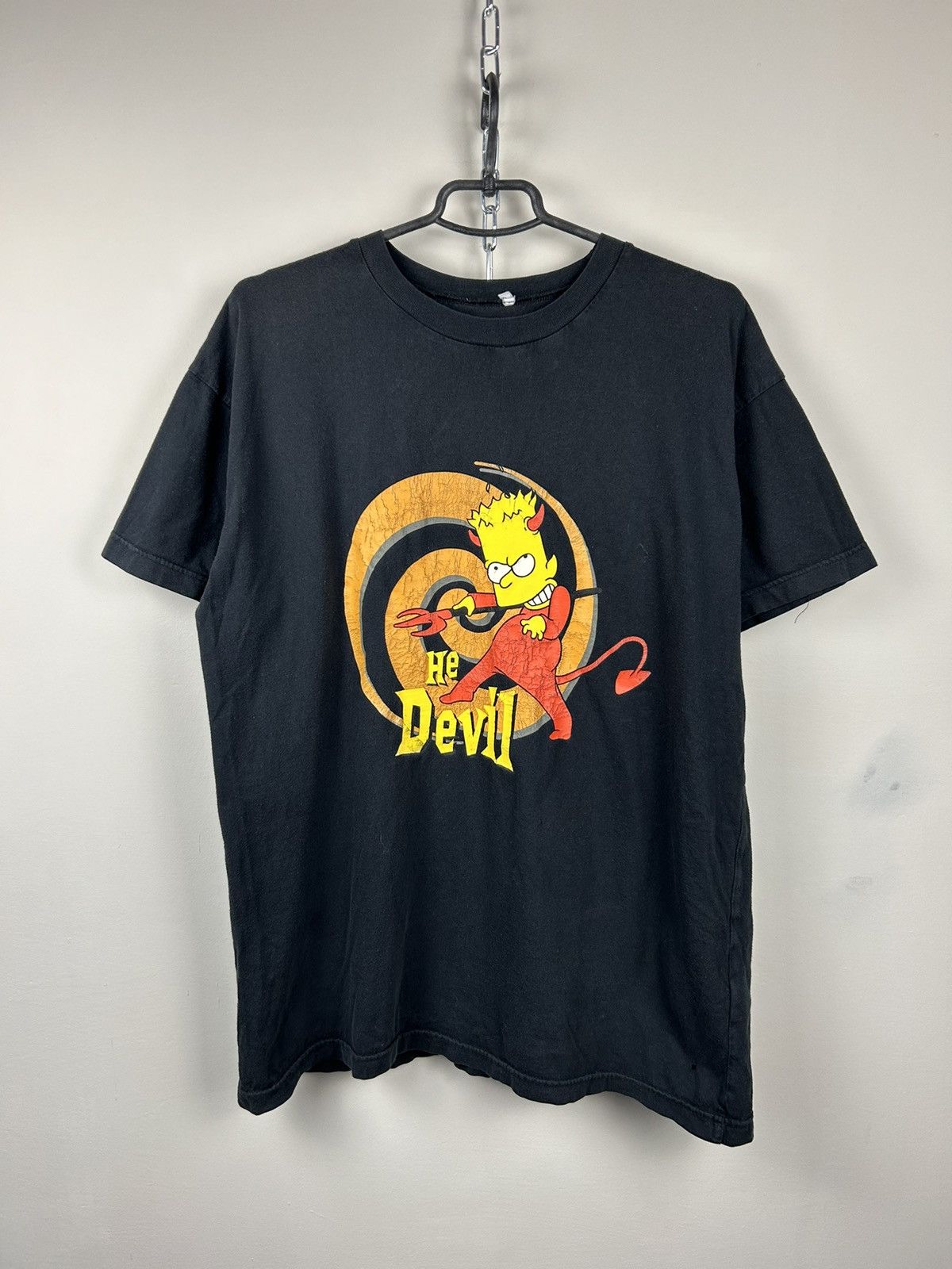 Vintage Vintage The Simpsons Bart The Devil Movie T shirt Size US L / EU 52-54 / 3 - 1 Thumbnail