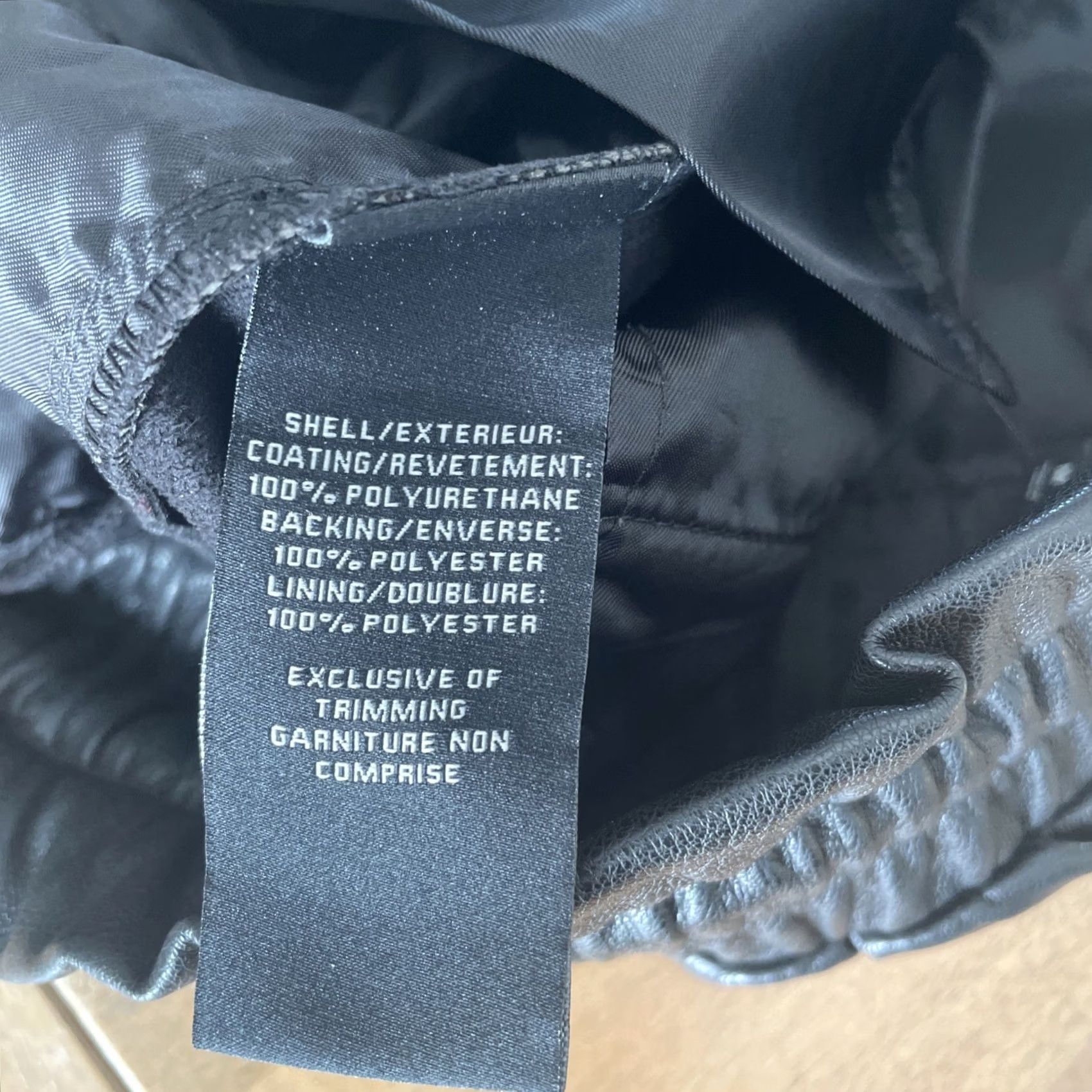 7 For All Mankind 7 For All Mankind Faux Leather Pants Women Medium Black Jogger Tapered Grunge Bike | Hip Hop | City | Pockets | High Rise | W Size 32" / US 10 / IT 46 - 5 Thumbnail