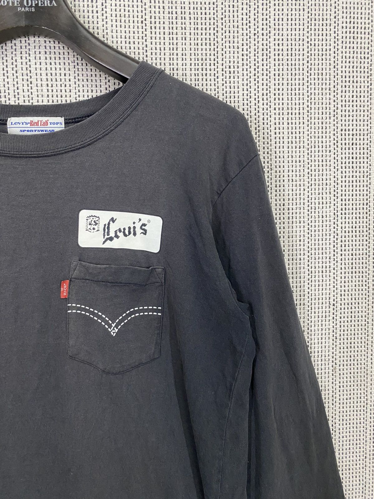 Levi's × Levi's Vintage Clothing × Vintage Vintage levis sun faded single pocket tshirt longsleeve Size US M / EU 48-50 / 2 - 4 Thumbnail
