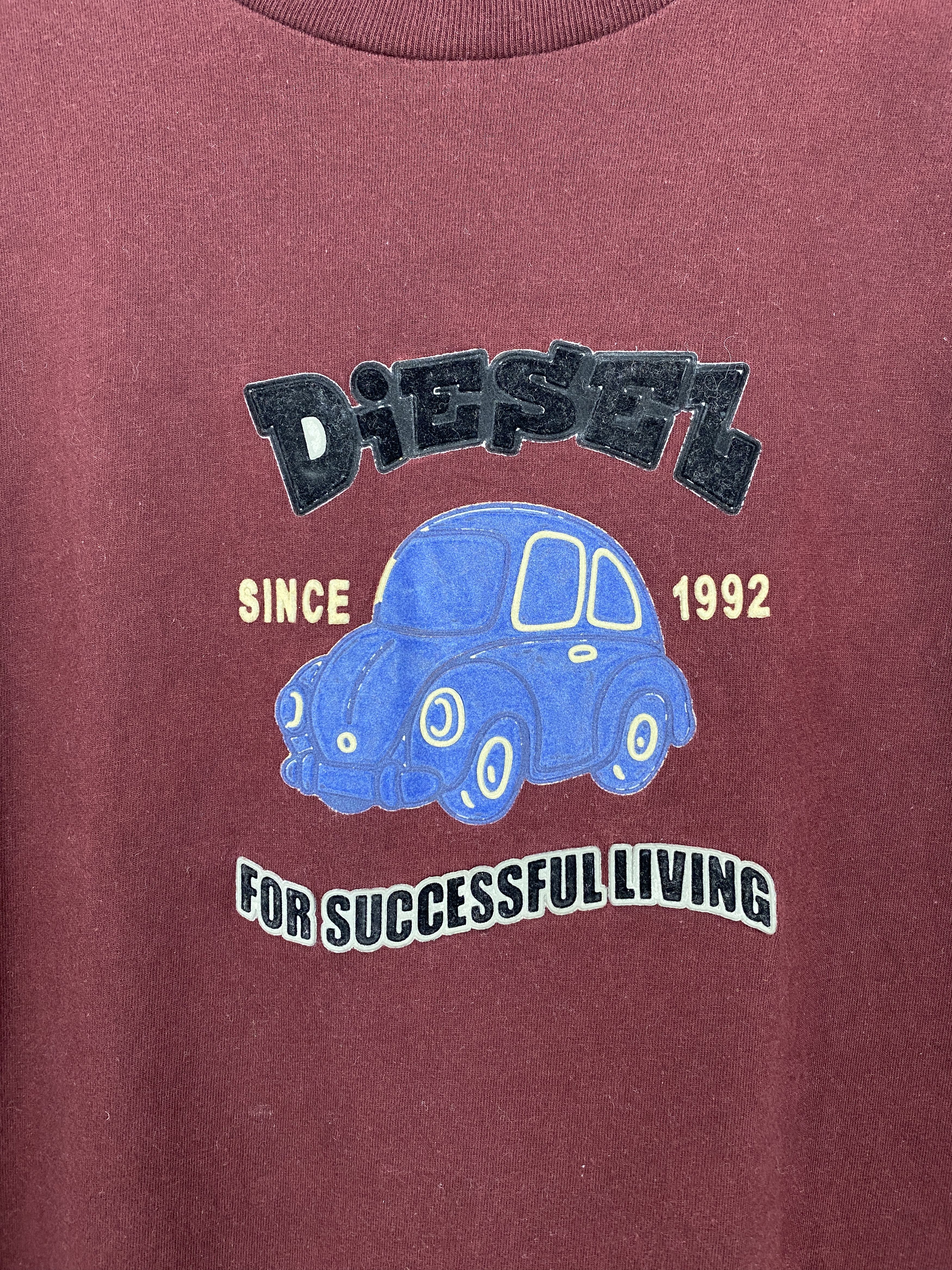 Designer × Diesel × Vintage Vintage Diesel Graphic Short Sleeve Tee Shirt TA0519 Size US L / EU 52-54 / 3 - 6 Thumbnail