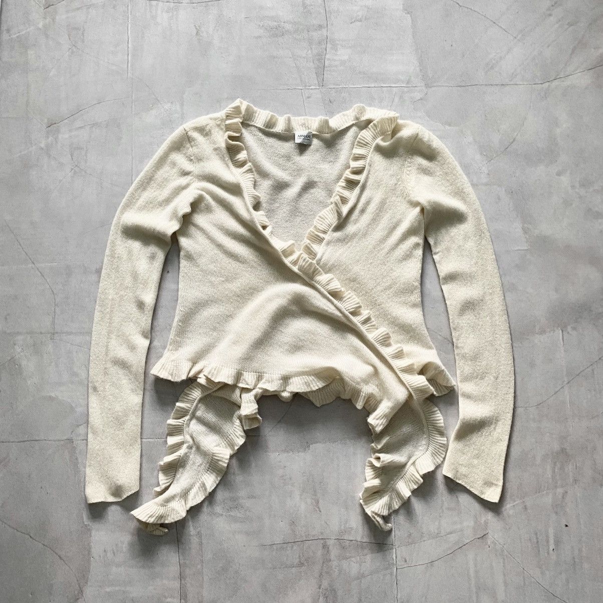 Armani Collezioni Armani Collezioni Cashmere Knit Cardigan Rick Owens Style Size ONE SIZE - 2 Thumbnail
