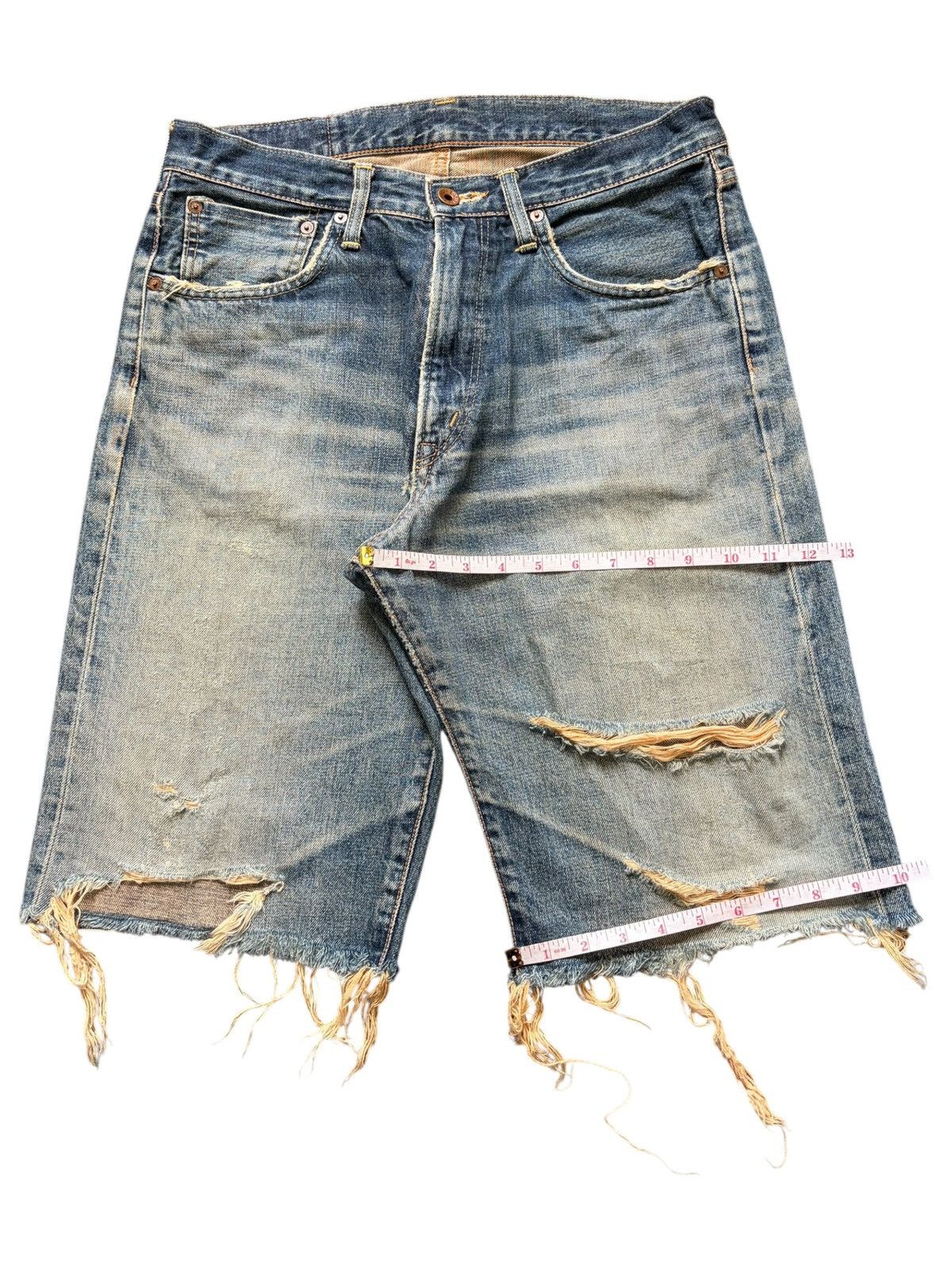 Edwin Japanese Edwin 505X Selvedge Rusty Wash Distressed Jeans Size US 31 - 8 Thumbnail
