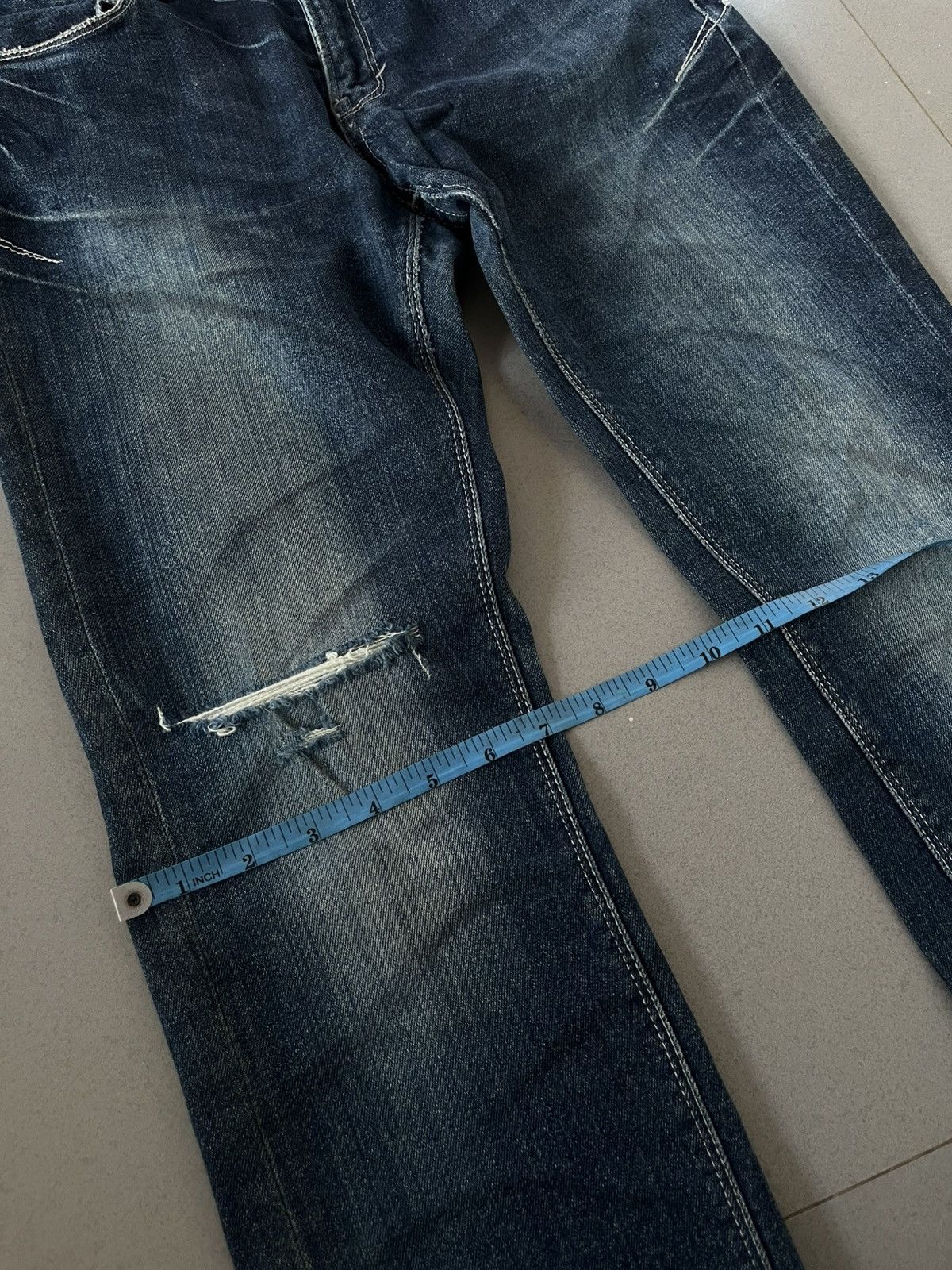 GOSTAR DE FUGA FUGA JAPANESE 00’s VINTAGE DENIM DISTRESSED PANTS JEANS VKEI Size US 30 / EU 46 - 16 Thumbnail