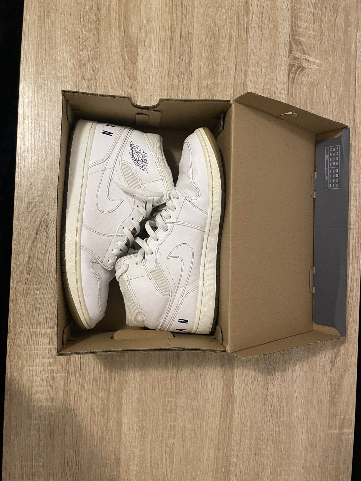 Jordan Brand Jordan 1 high- White- Size 12 Mens Size US 12 / EU 45 - 6 Thumbnail