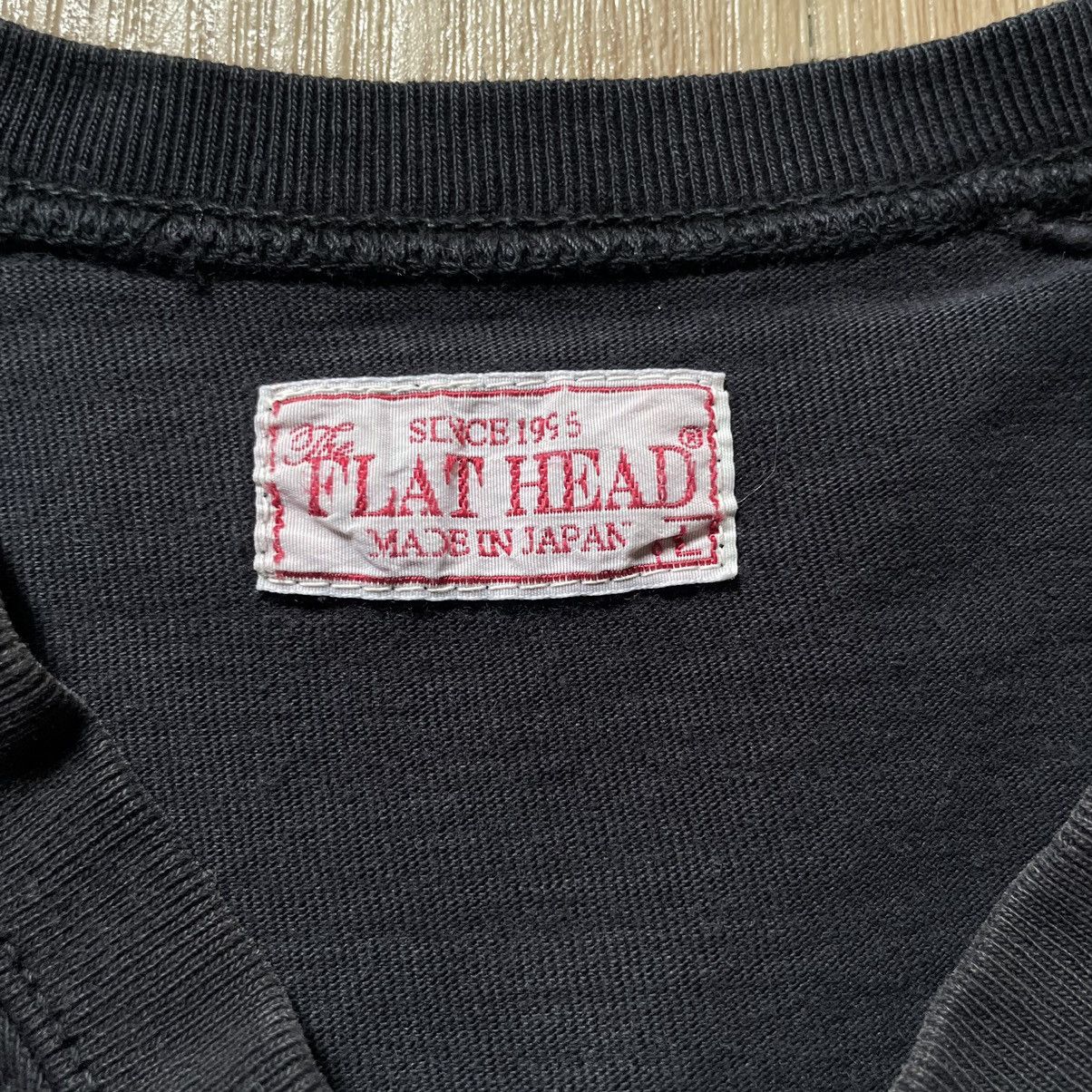 The Flat Head RARE Faded 🇯🇵 2000s The Flat Head Pocket Tee shirt V-neck Size US S / EU 44-46 / 1 - 8 Thumbnail