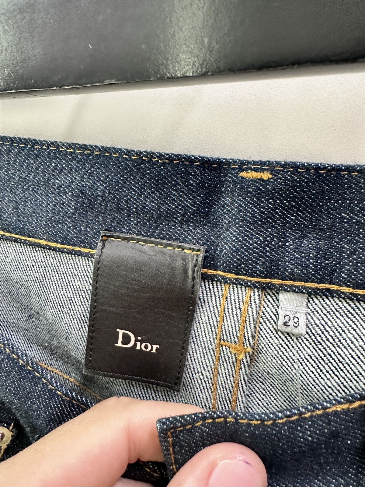 Dior Dior Homme Hedi Slimane KVA Raw Denim Jeans NWT Size 29 Size US 29 - 6 Thumbnail