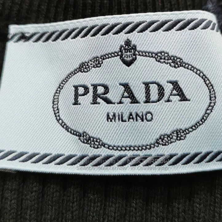 Prada Prada Ribbed Black Knit Top for Women . Size XS / US 0-2 / IT 36-38 - 3 Thumbnail