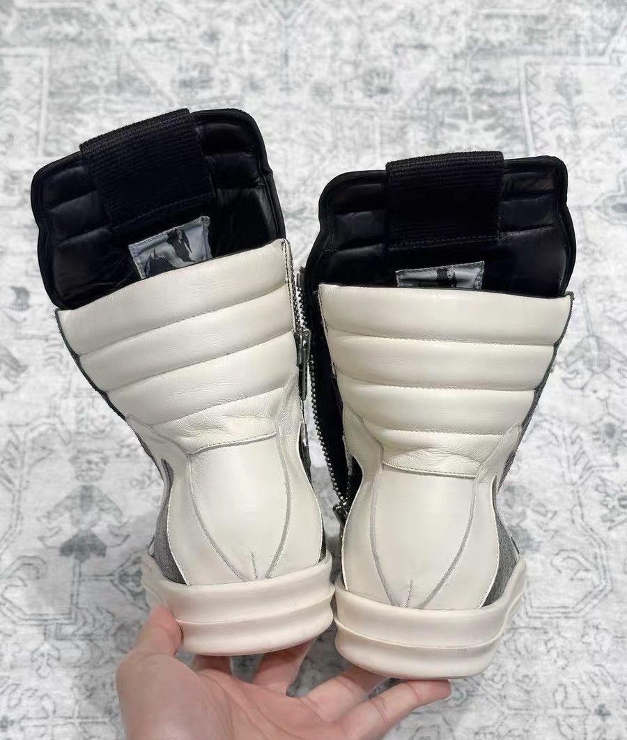 Rick Owens Rick Owens Geobasket classic cracked silver leather Size US 8 / EU 41 - 7 Thumbnail