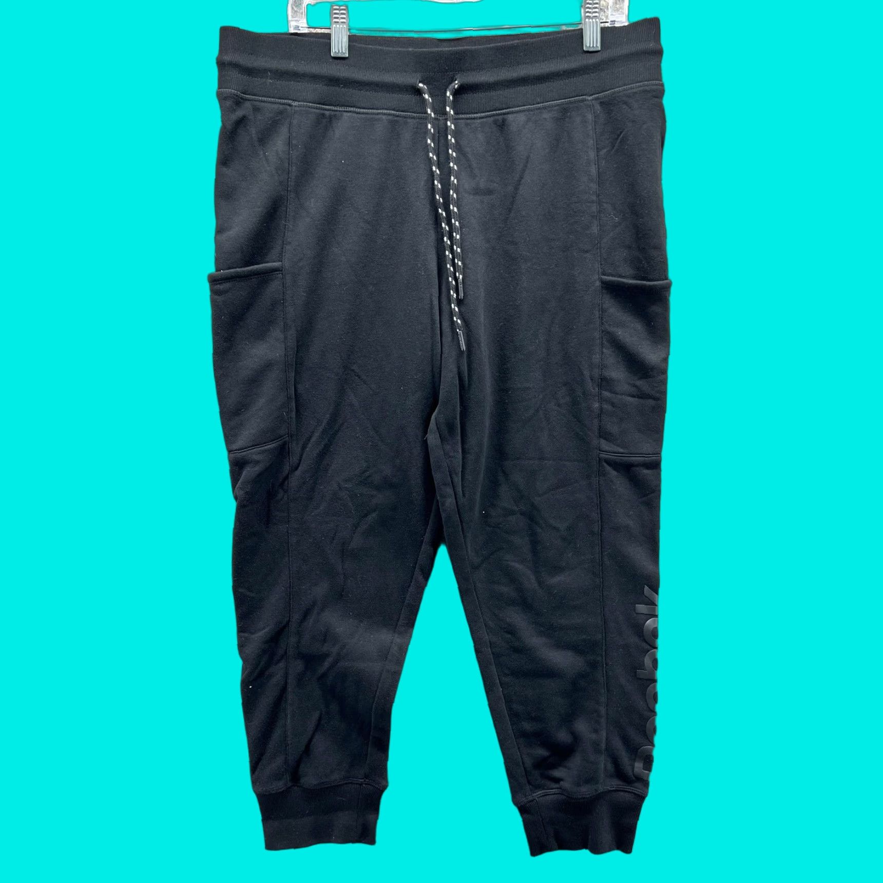 Reebok Reebok Jogger Sweatpants Mens XL Black Fleece Lounge Pants Athletic Casual ID: 41382 Size US 36 / EU 52 - 1 Thumbnail
