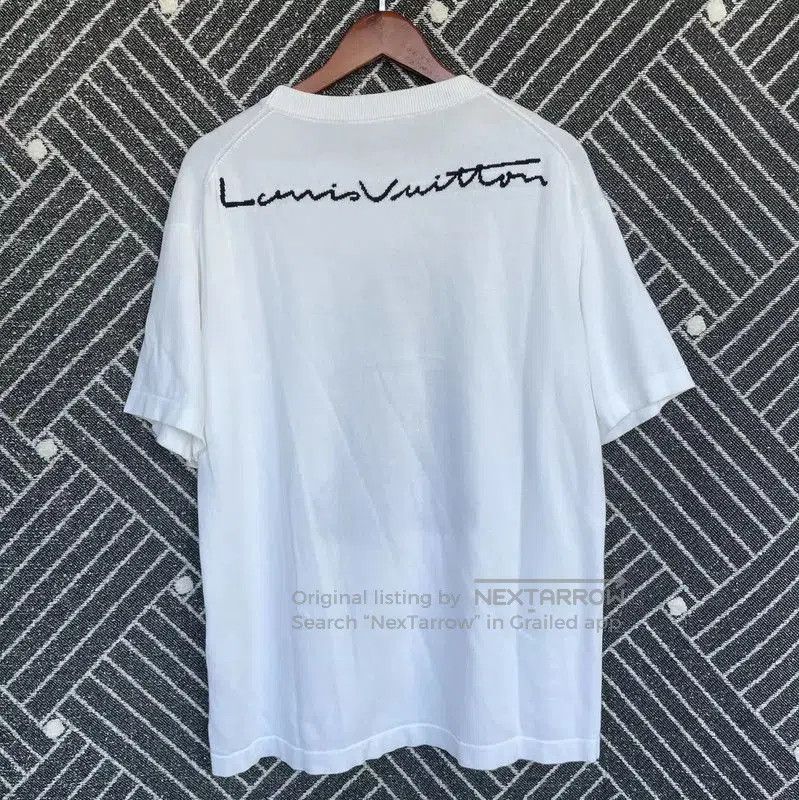 Louis Vuitton Louis Vuitton Summer White Cotton Knit T-shirt . Size US L / EU 52-54 / 3 - 2 Thumbnail