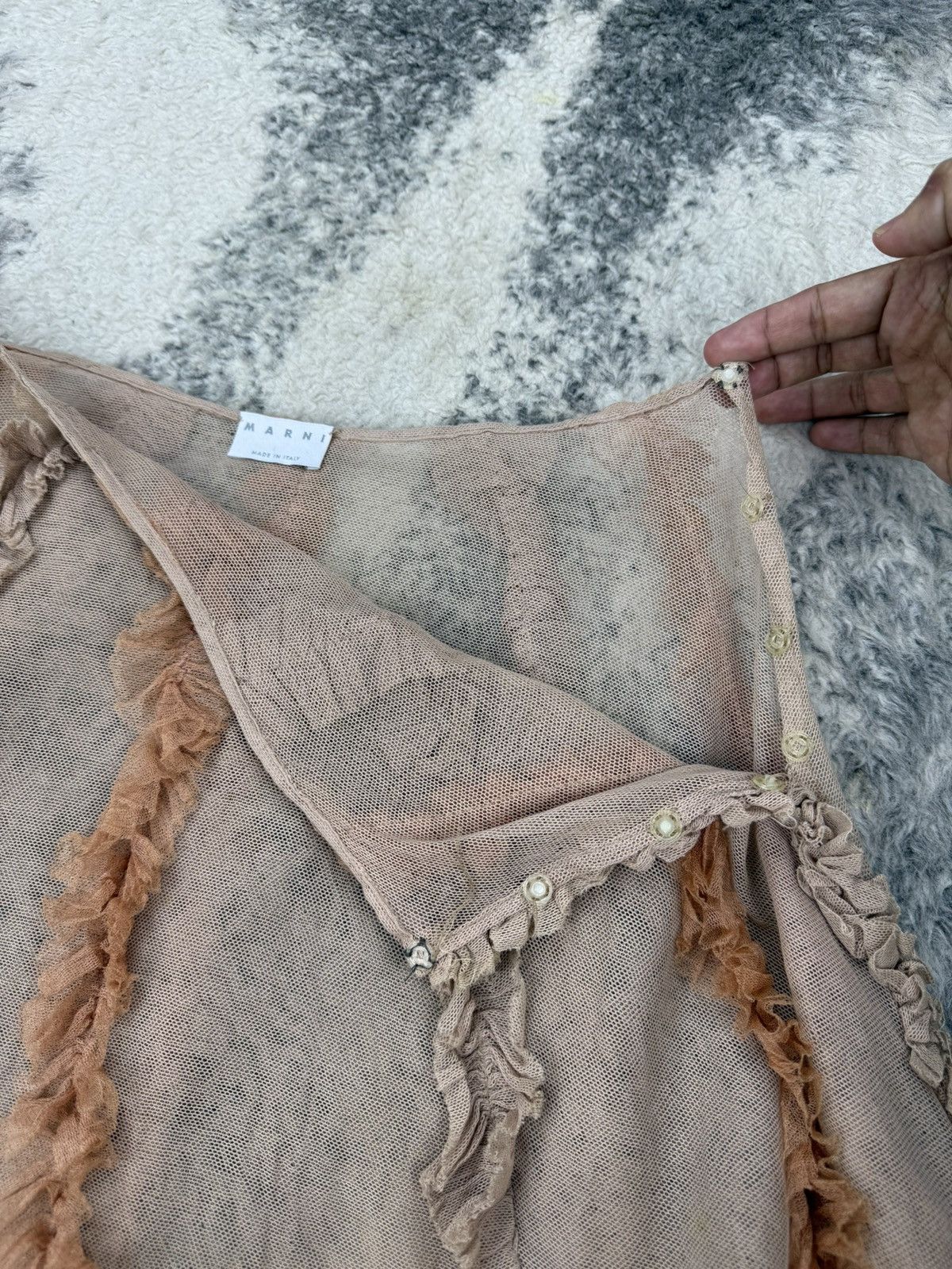 Marni MARNI Mesh Fairy Boho Skirt Size 28" / US 6 / IT 42 - 8 Thumbnail