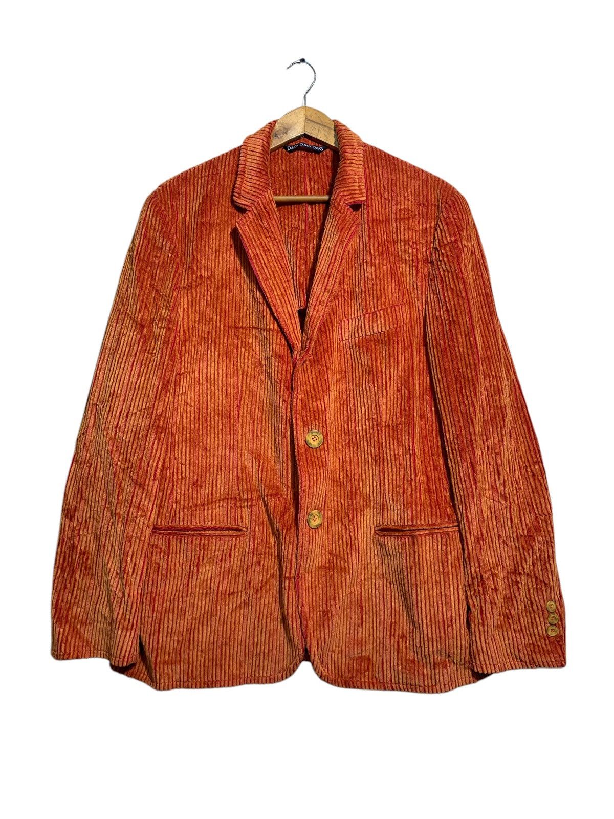 Dolce & Gabbana 🔥D&G CORDUROY ORANGE JACKETS ITALY Size US M / EU 48-50 / 2 - 4 Thumbnail