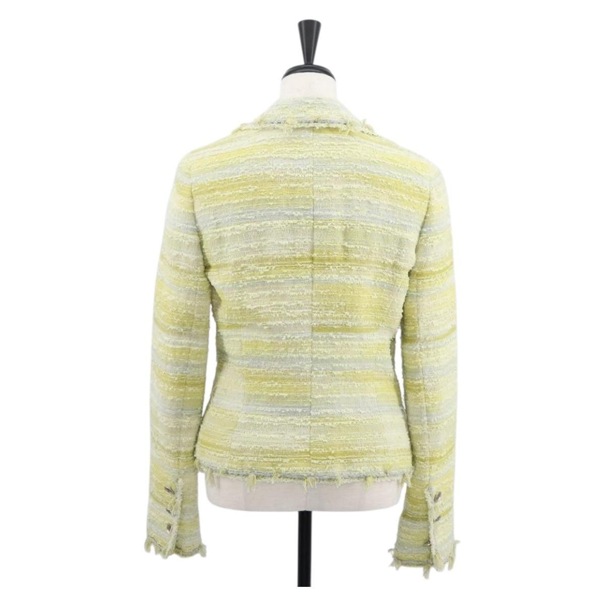 Chanel Chanel Tweed Jacket Size US XXS / EU 40 - 2 Thumbnail