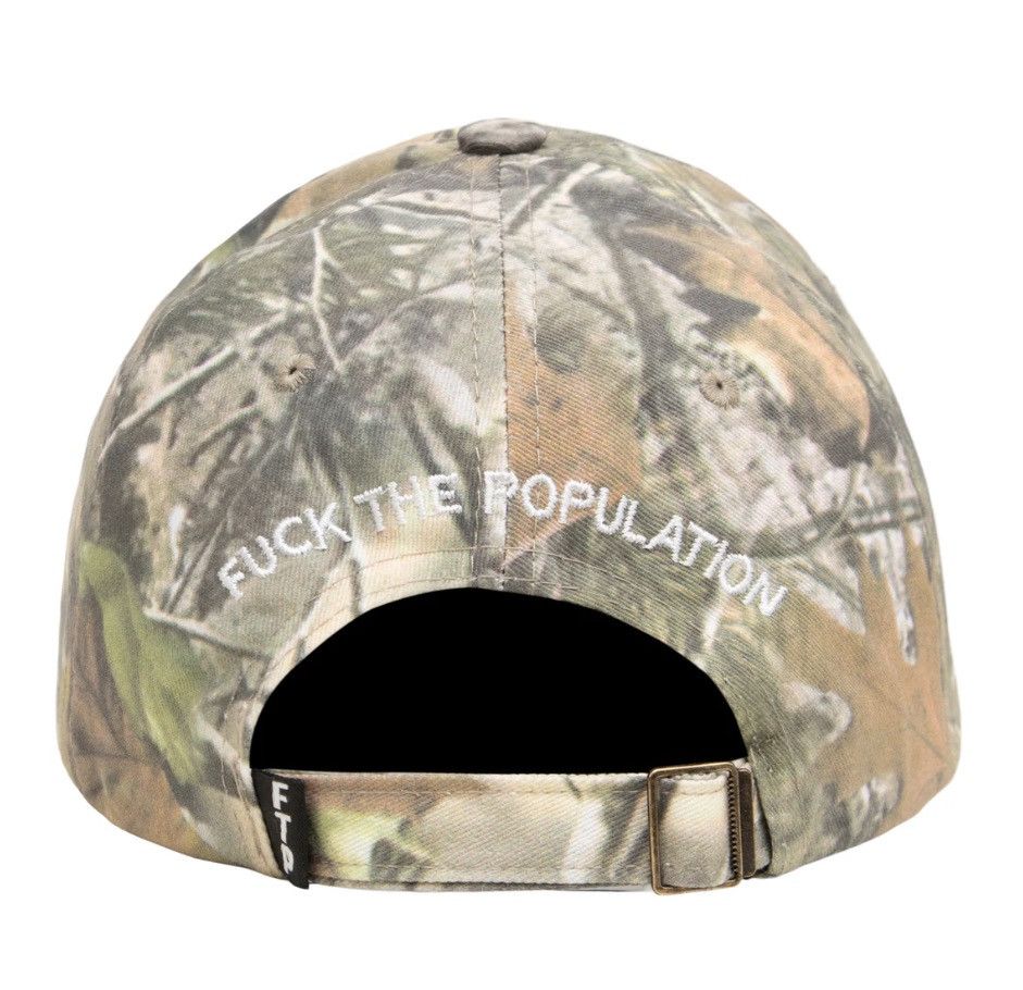 Fuck The Population FTP LOGO 6 panel real tree camo strapback Size ONE SIZE - 2 Thumbnail