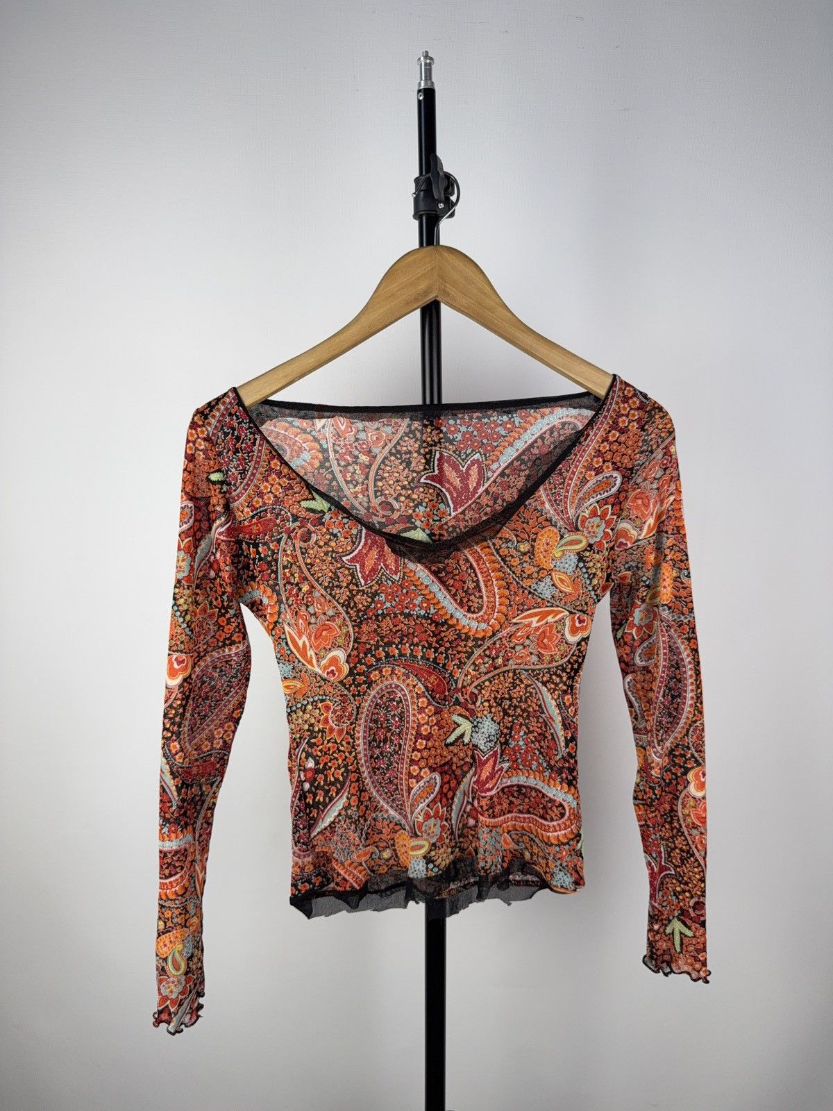 Vintage Sexy Darkness Avant Garde Punk Emo Mesh Top Blouse Opium Y2k Size M / US 6-8 / IT 42-44 - 1 Thumbnail