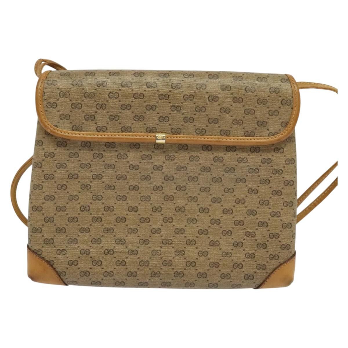 Gucci GUCCI Micro GG Supreme Shoulder Bag Pvc Beige Gold 007 49 Size ONE SIZE - 3 Thumbnail