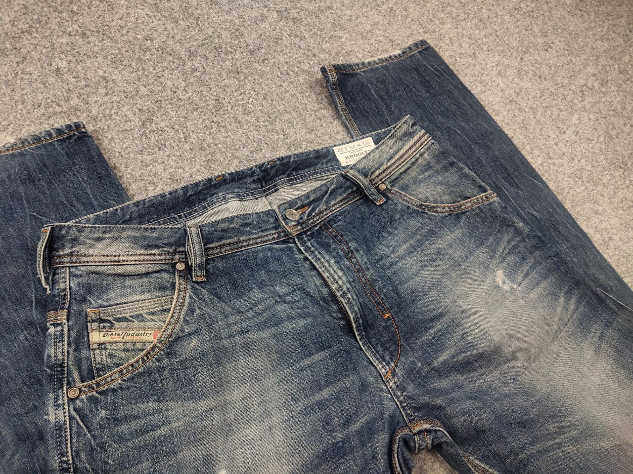 Diesel Diesel Krooley Regular Distresed Denim Jeans Vintage LGB Y2K Size US 33 - 12 Thumbnail