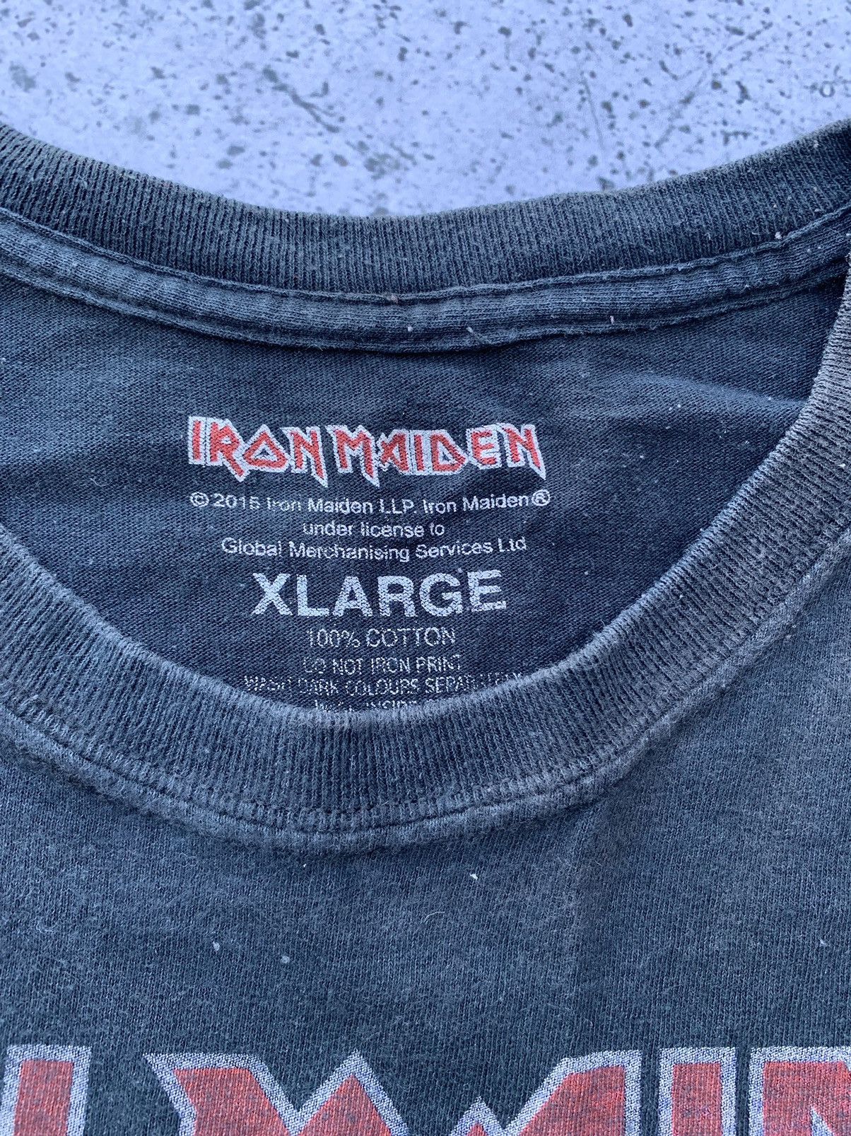 Band Tees × Iron Maiden × Vintage Vintage Iron Maiden Rock Band Tee Metal T-shirt 2015 Y2K USA Size US XL / EU 56 / 4 - 3 Thumbnail