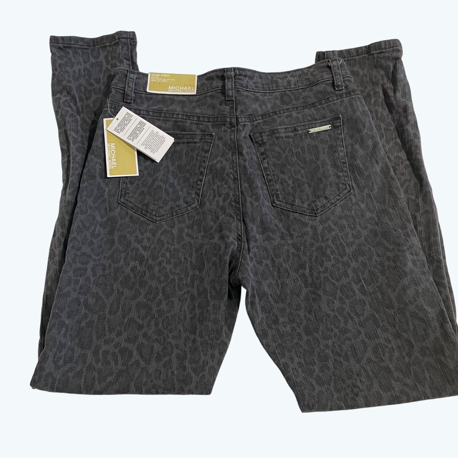 Michael Kors Michael Kors High-Rise Leopard Print Skinny Selma Jeans 6 Size 28" / US 6 / IT 42 - 9 Thumbnail
