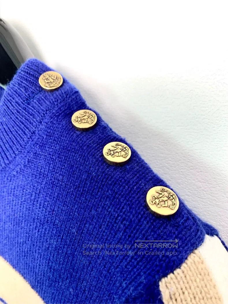 Louis Vuitton Louis Vuitton 22 Blue Logo monogrammed striped intarsia ca Size US M / EU 48-50 / 2 - 5 Thumbnail