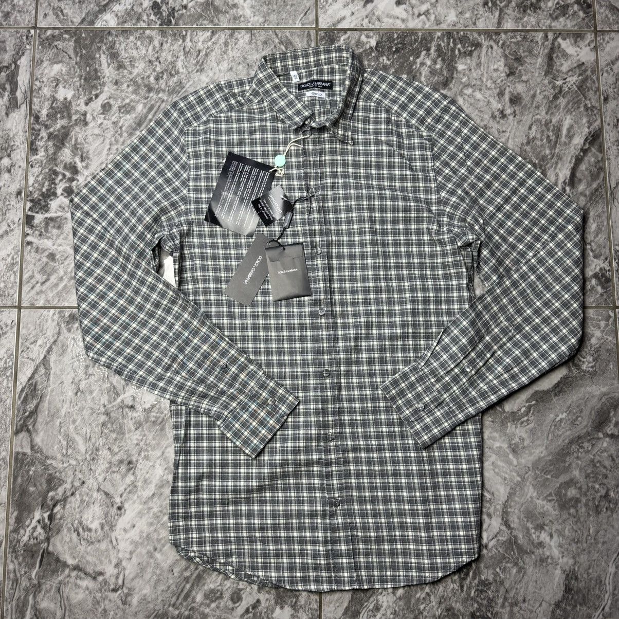 Dolce & Gabbana Dolce & Gabanna Gold shirt vintage men’s Size US M / EU 48-50 / 2 - 1 Thumbnail