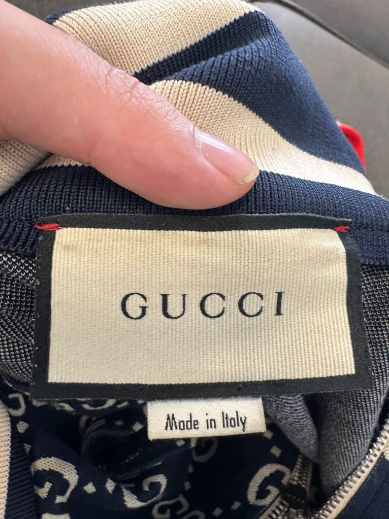 Gucci Gucci Classic full-print double G blue school uniform jack Size US L / EU 52-54 / 3 - 3 Thumbnail