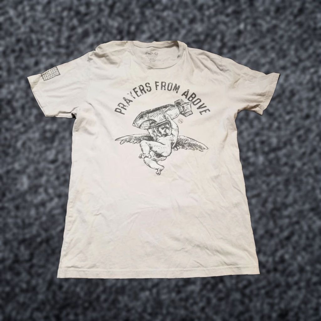 Vintage Fly Supply Mens L T Shirt Angel Prayers From Above Missile Rap Size US L / EU 52-54 / 3 - 1 Thumbnail