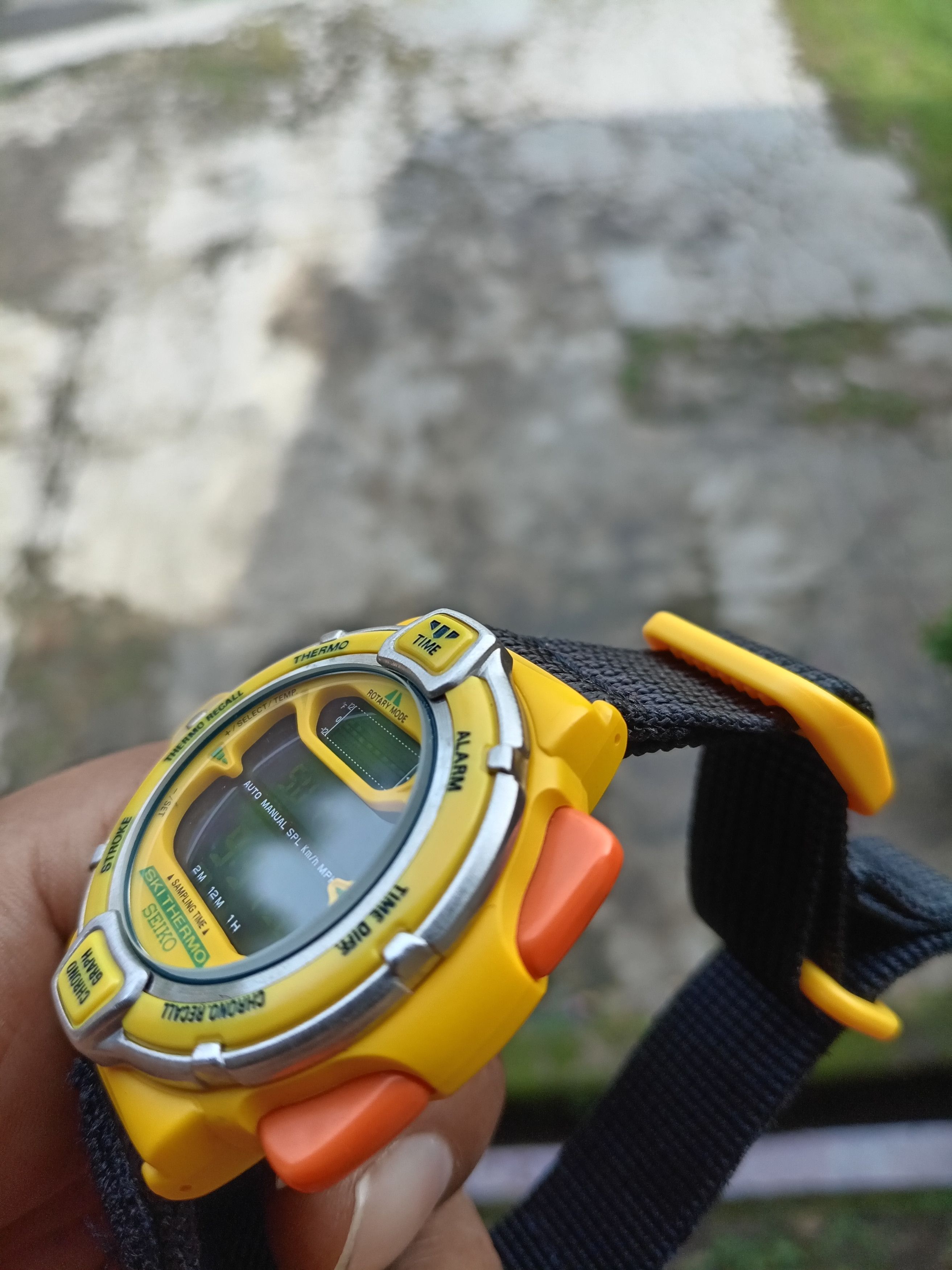 Seiko Seiko S820 ski military yellow digital watch Size ONE SIZE - 3 Thumbnail
