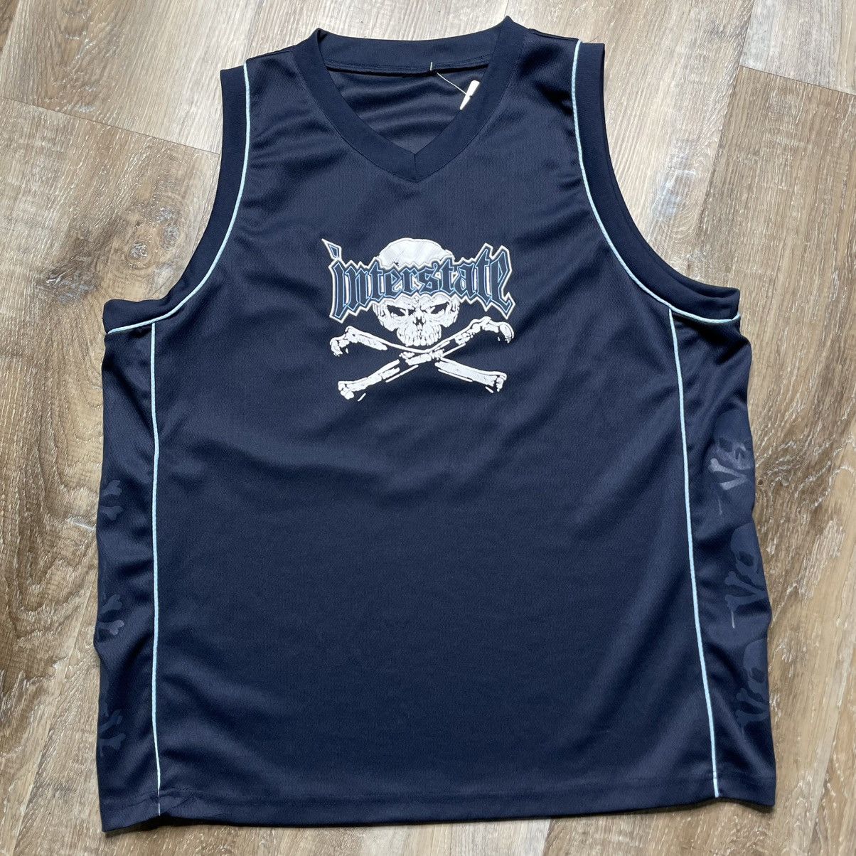 Vintage Interstate Vintage Y2K Basketball Jersey Mens Large Skull Size US L / EU 52-54 / 3 - 2 Thumbnail