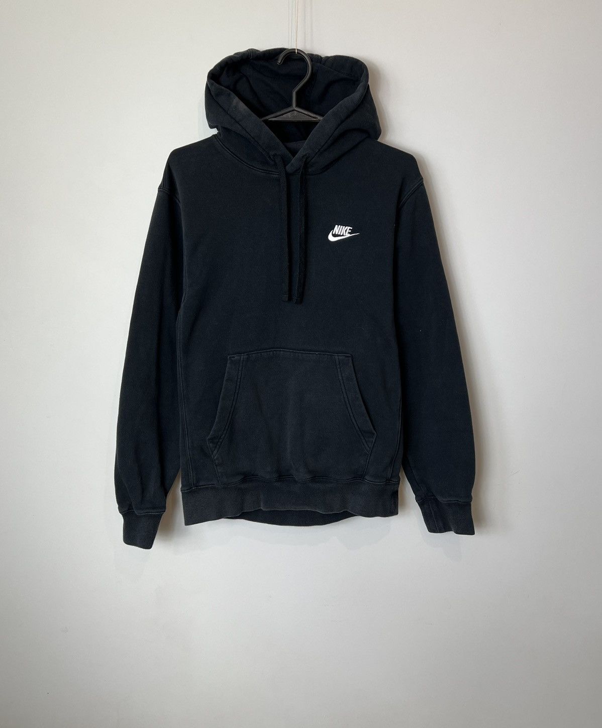 Nike Hoodie Nike small logo swoosh black | Grailed