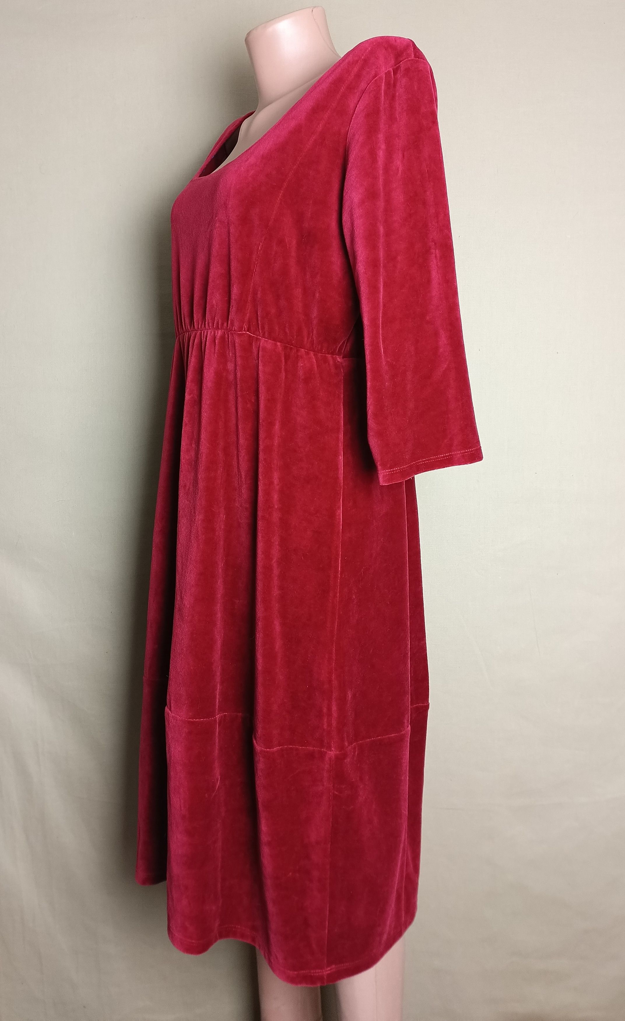 Other Gudrun Sjoden Red Velvet Designer Dress Size L Size L / US 10 / IT 46 - 4 Thumbnail