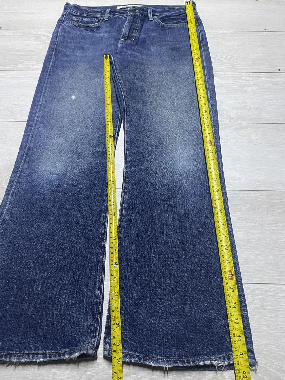 Dapper Dan × Gap Vintage Gap Denim Faded Wash Flare Bootcut Jeans Size US 34 / EU 50 - 15 Thumbnail